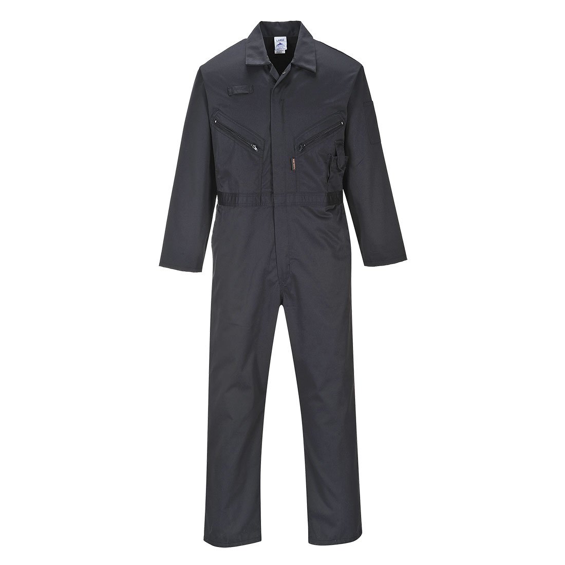 LIVERPOOL ZIP COVERALL BLACK TALL M