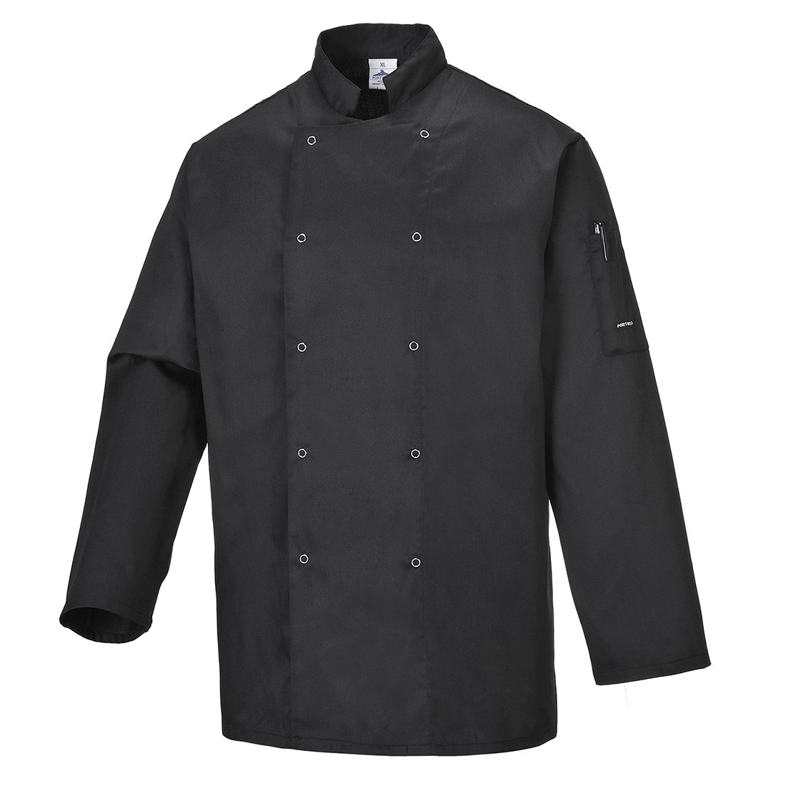 SUFFOLK CHEFS JACKET L/S BLACK XL
