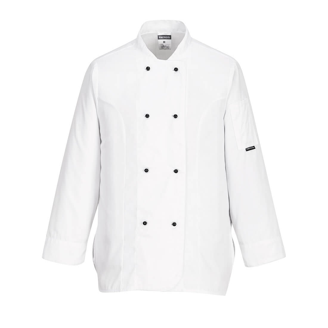 RACHEL WOMEN'S CHEFS JKT LS WHT L