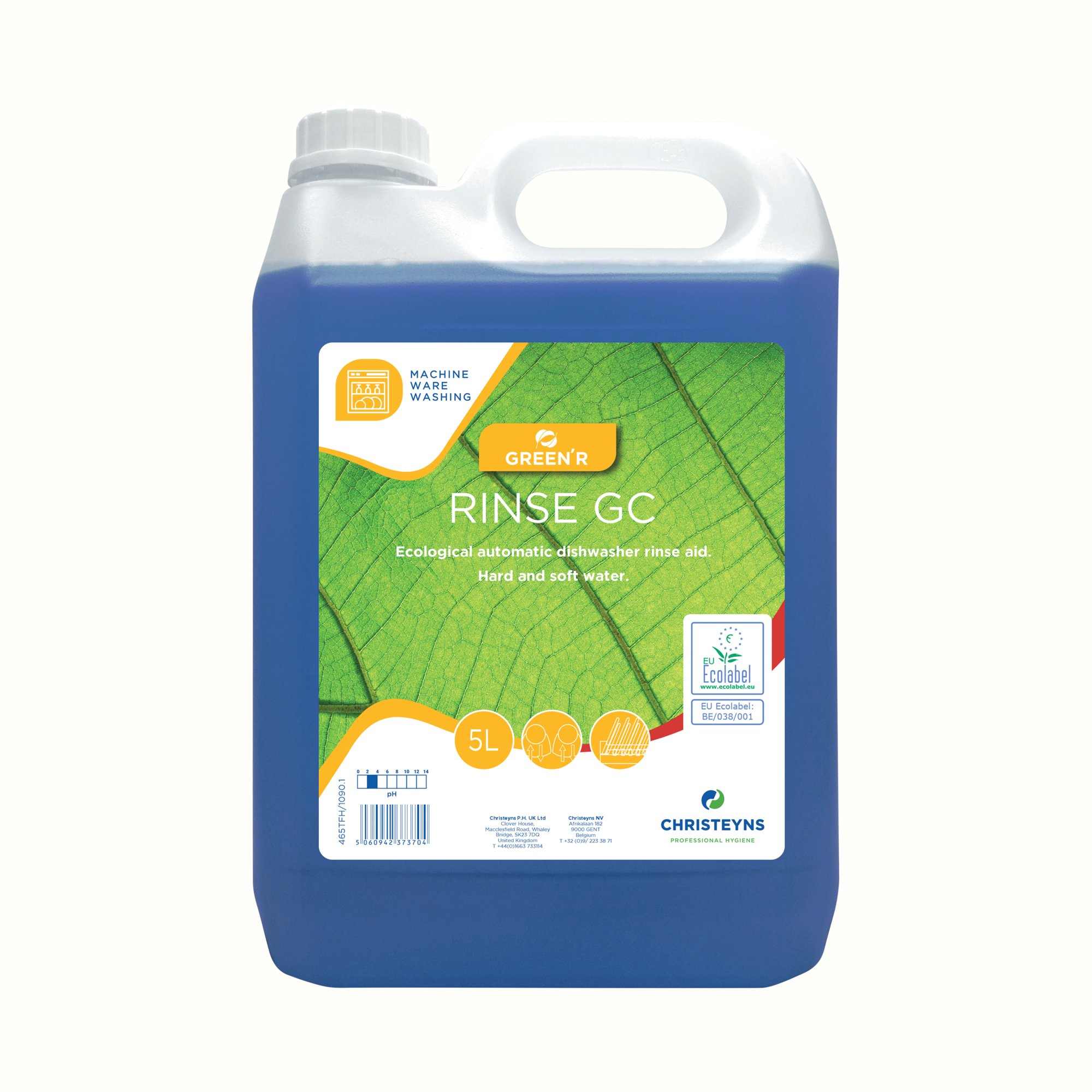 GREEN'R ECO DISHWASH RINSE AID 5L