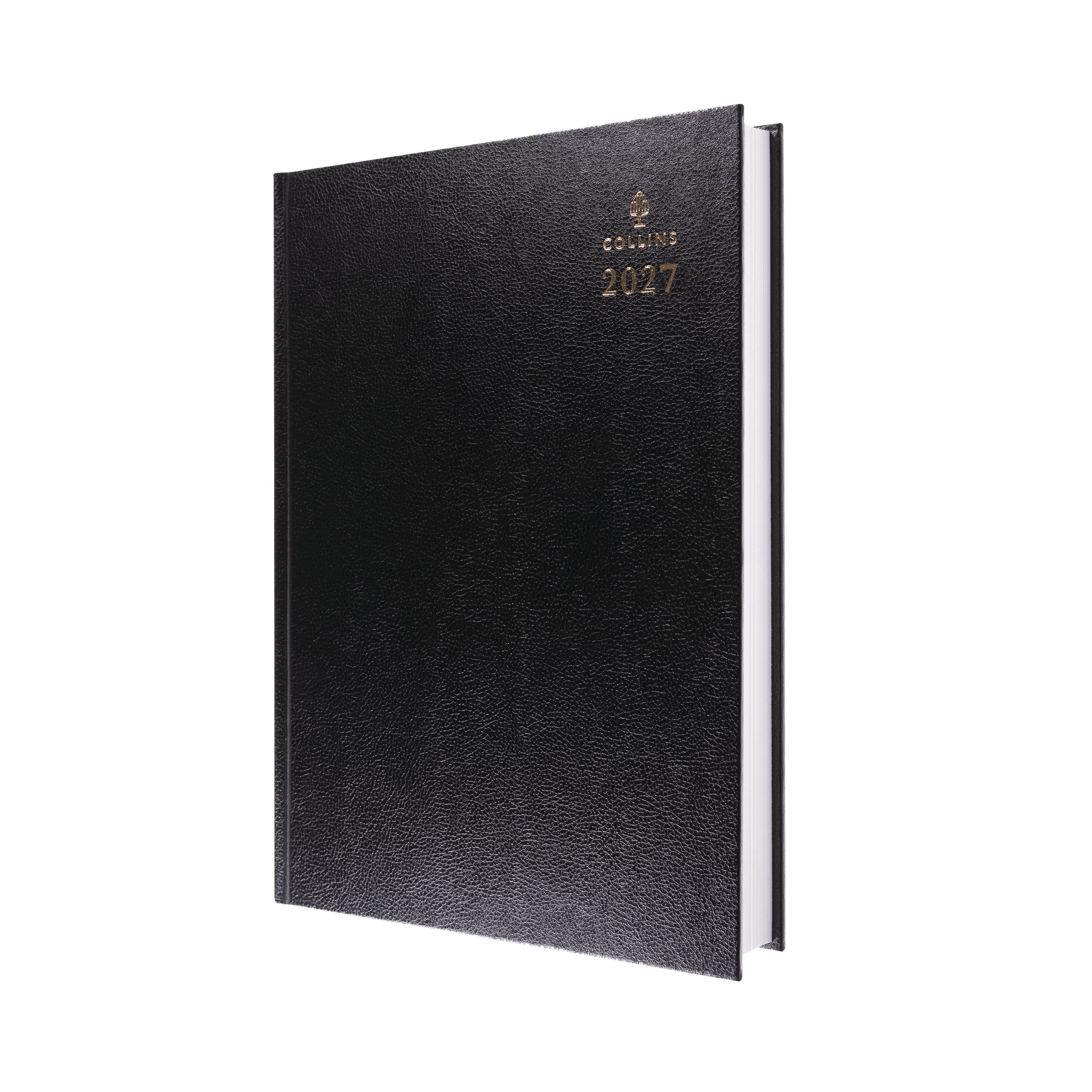 COLLINS A4 DESK DIARY 2PPD BLK 2027