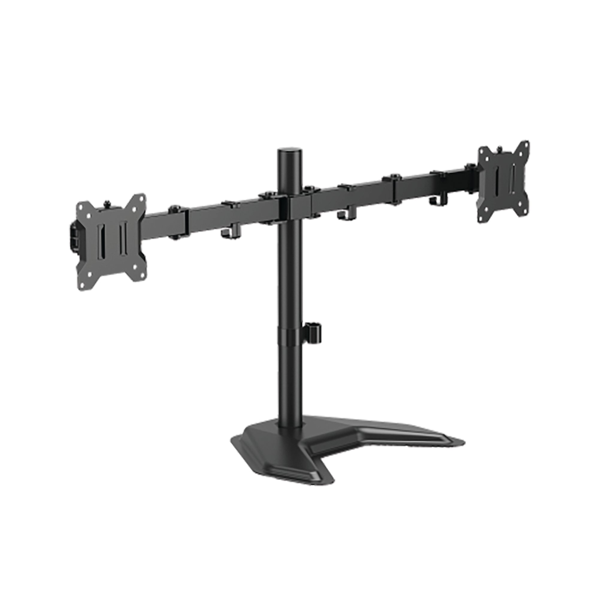 DUAL DESK MOUNTED MONITOR ARM BLK