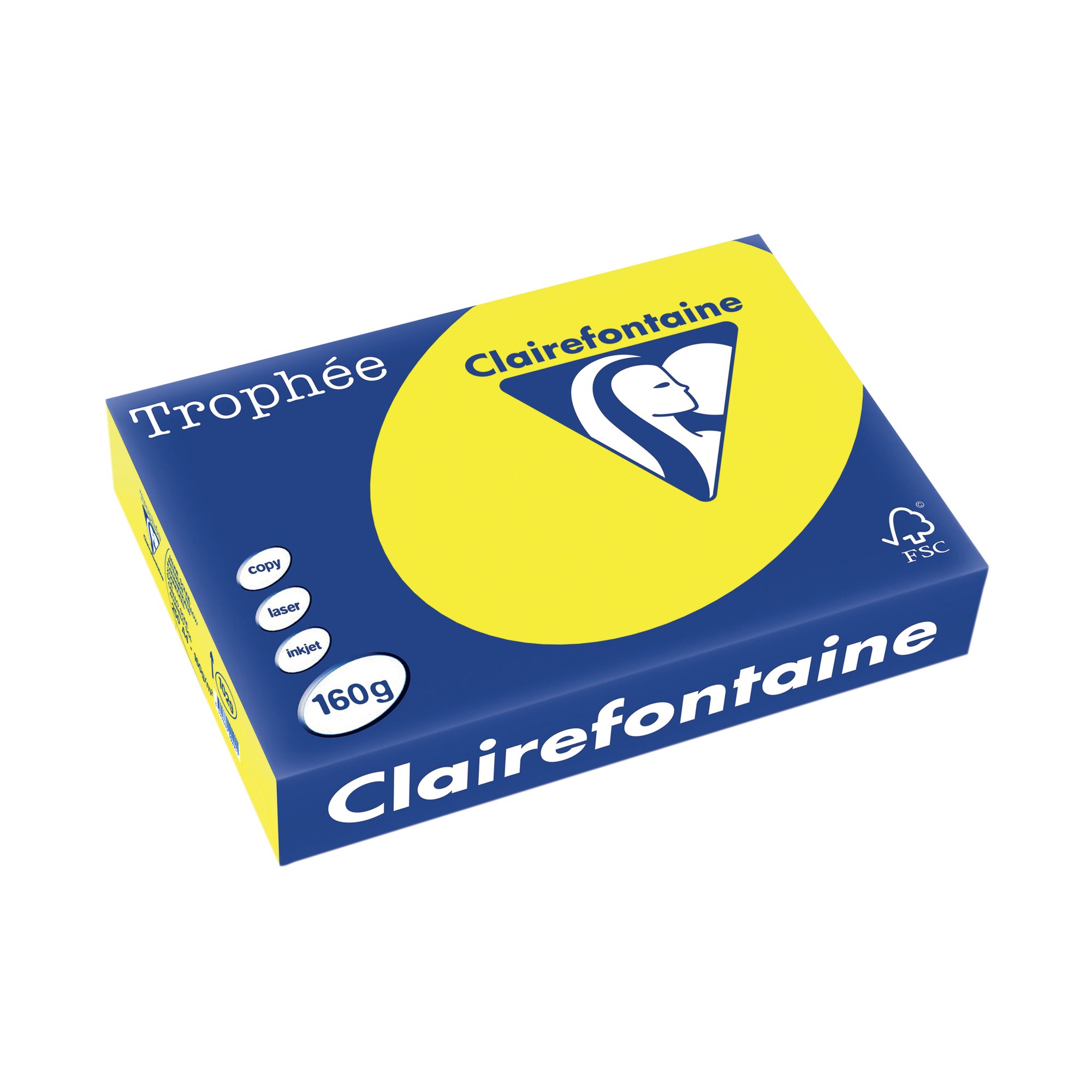 TROPHEE CARD A4 INTNSV YELLOW PK250