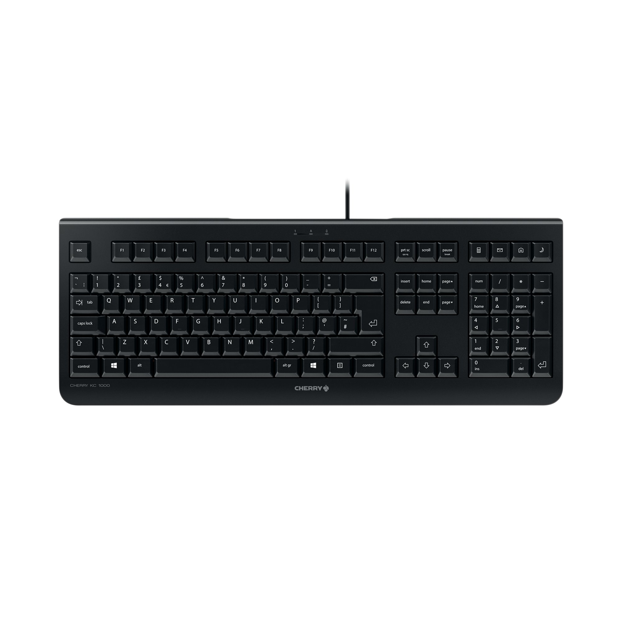 CHERRY KC 1000 CORDED KEYBOARD BLK