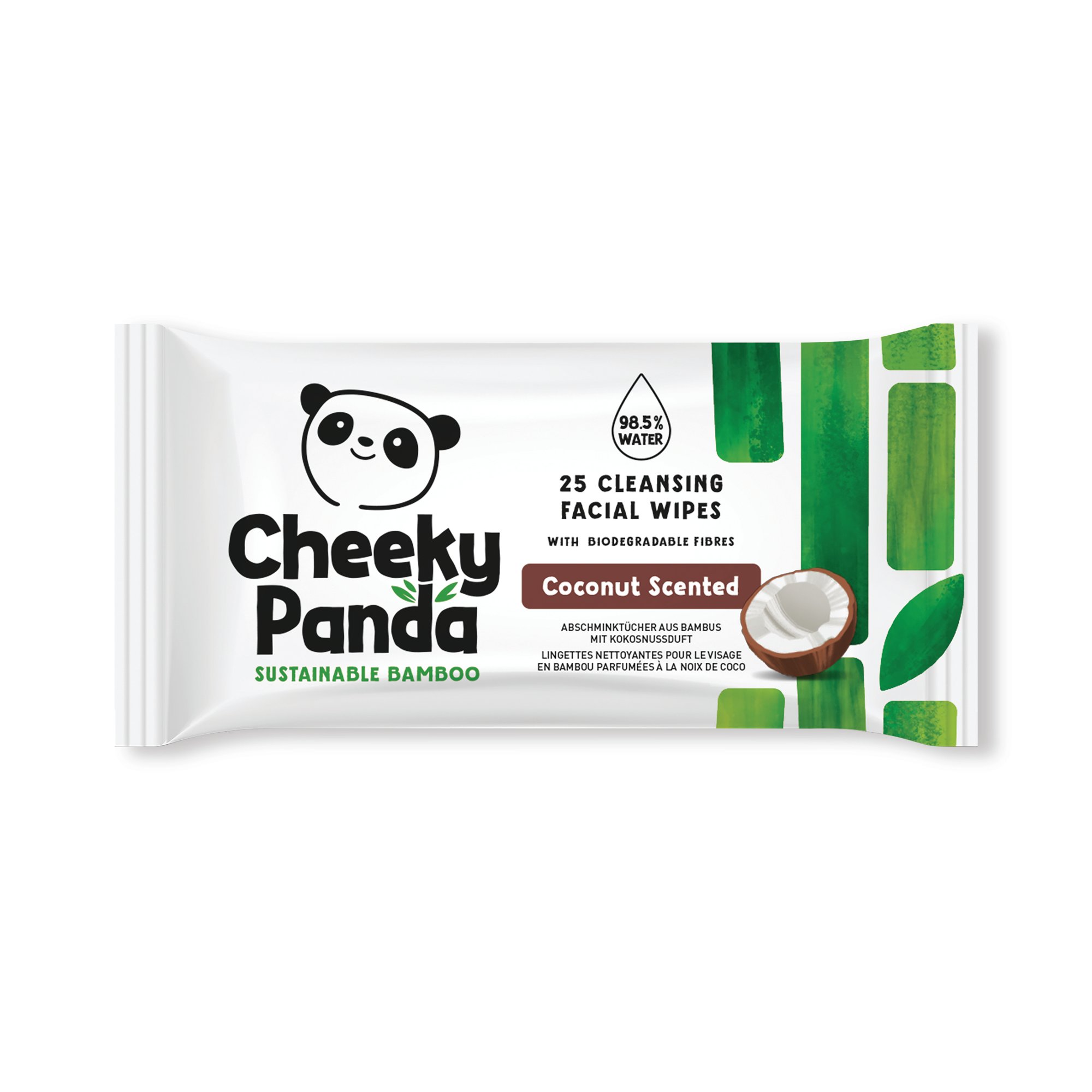 CHEEKY PANDA FACE WIPES X25 COCO PK6