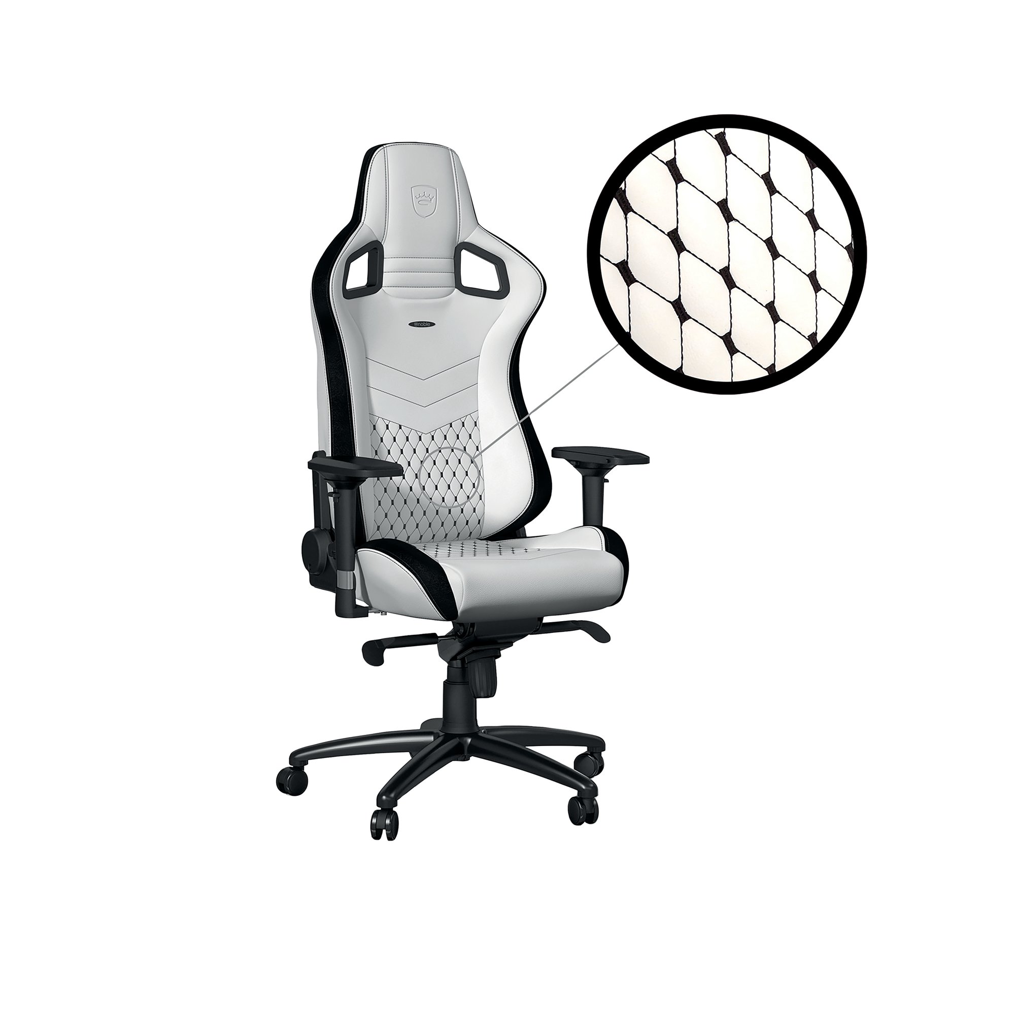 NOBLECHAIRS EPIC GMNG CHAIR WHT/BLK