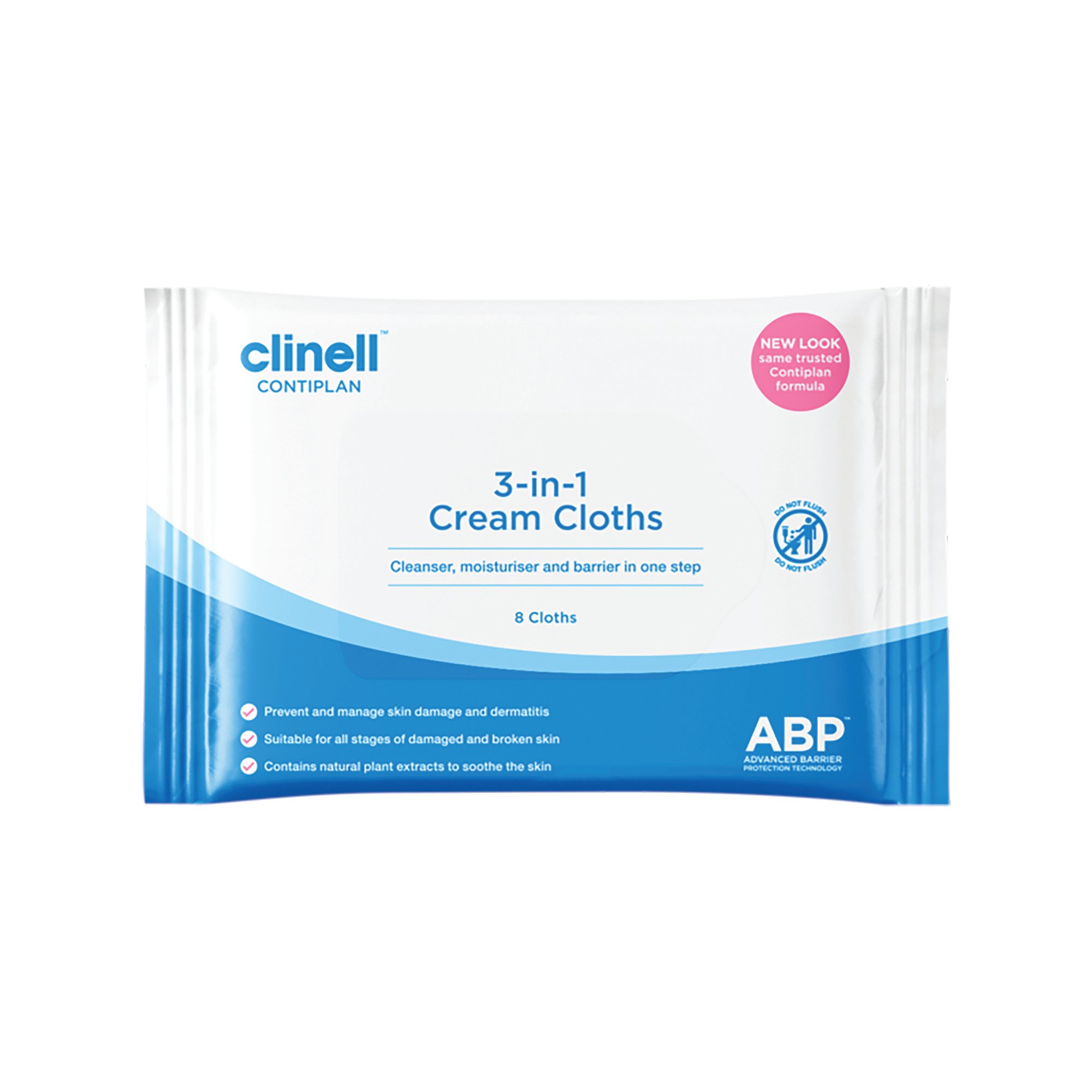 CLINELL 3IN1 CONTINNCE CARE CLTHS P8