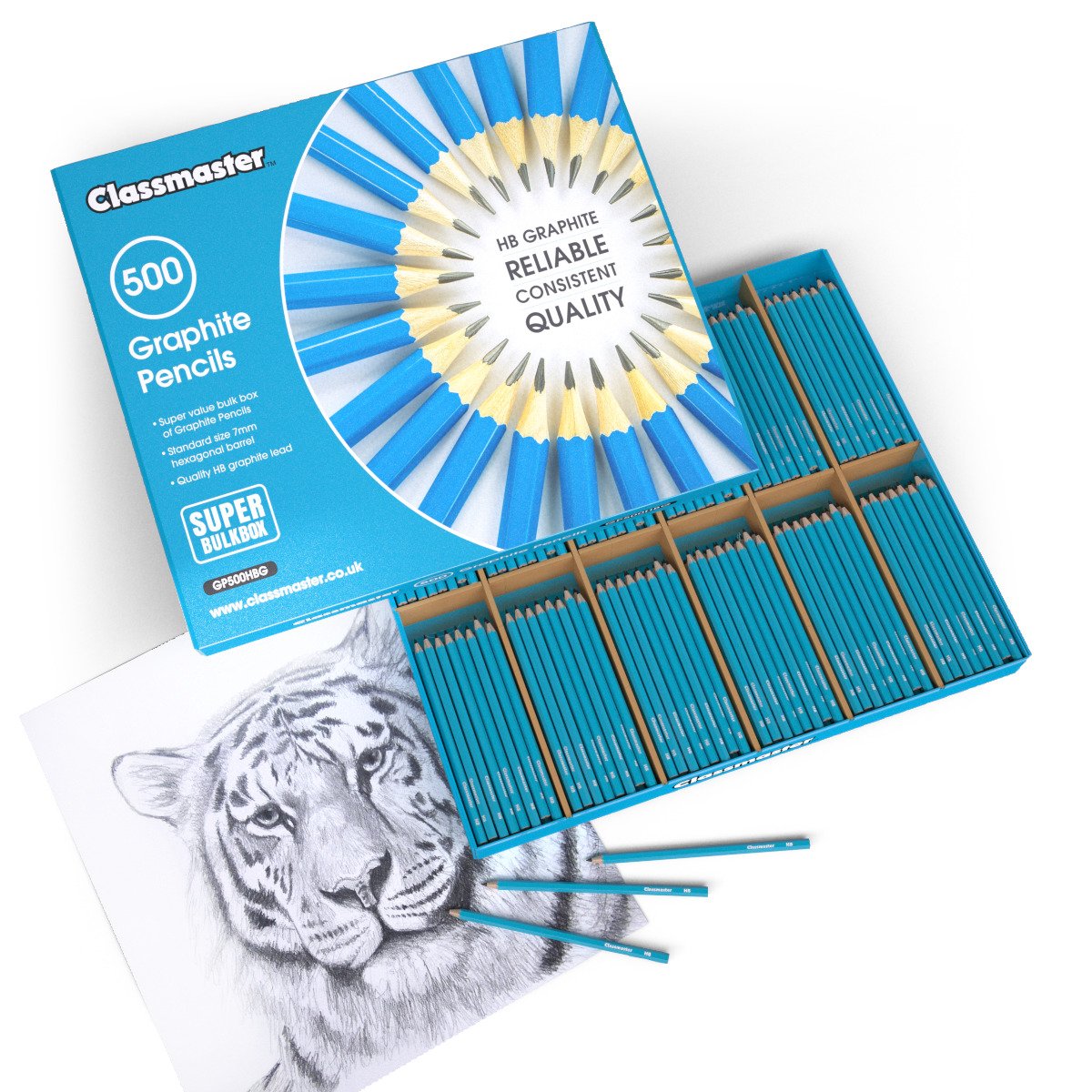 CLASSMASTER GRAPHITE HB PENCILS P500