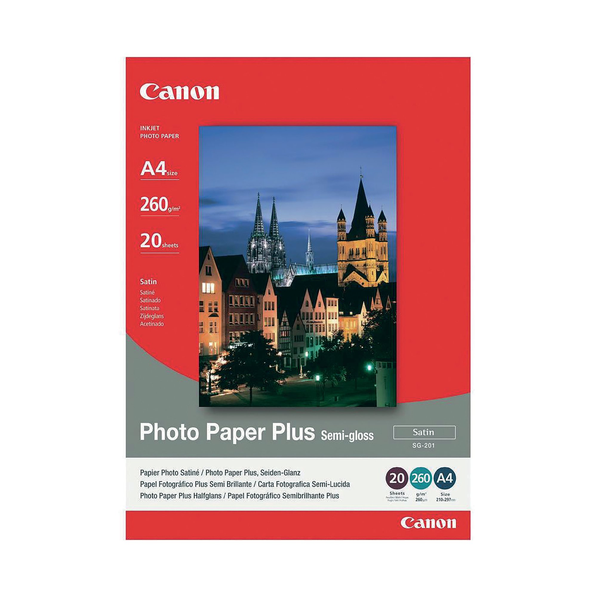CANON BUBBLEJET MEDIA SG-201 A4 PK20