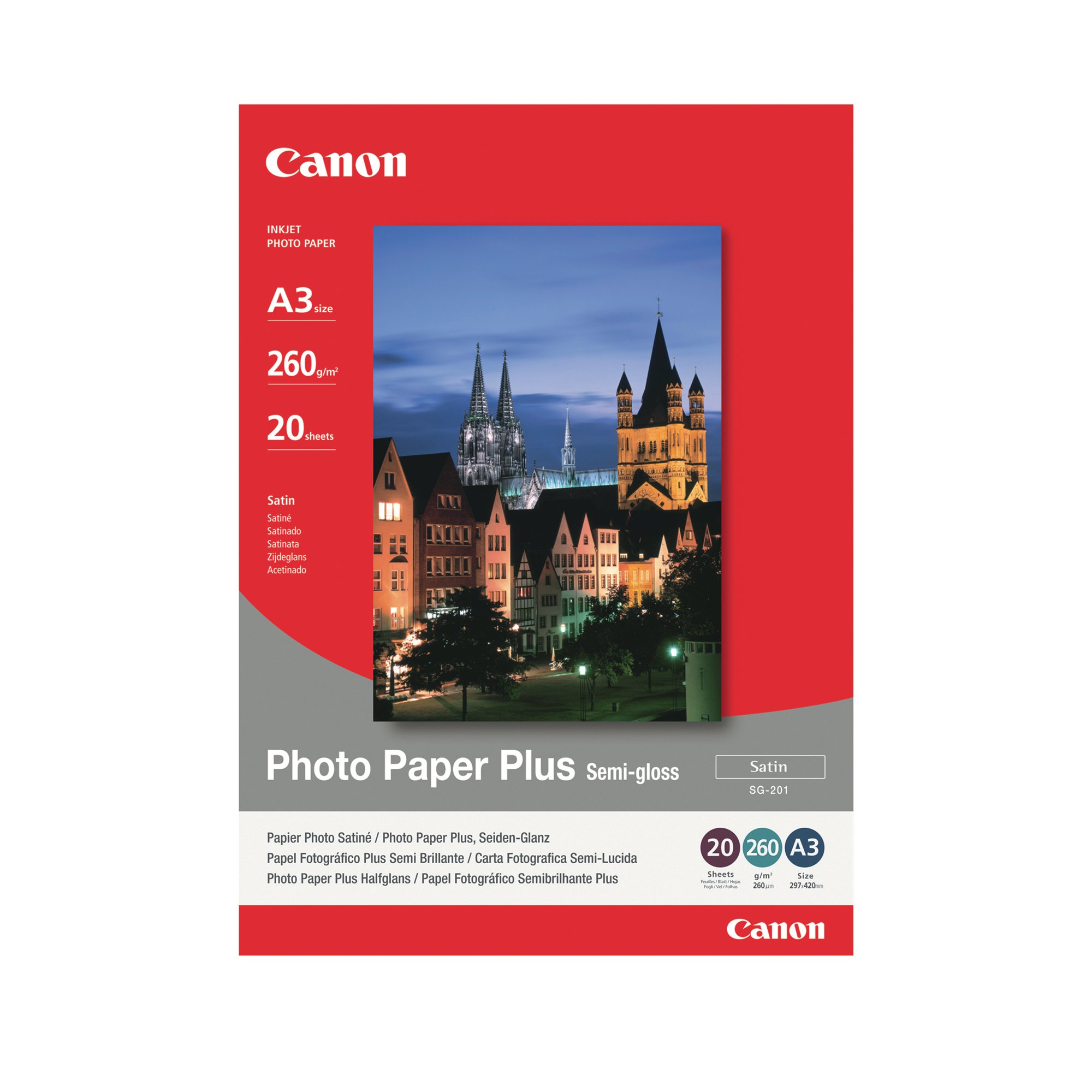 CANON BUBBLEJET MEDIA SG-201 A3 PK20