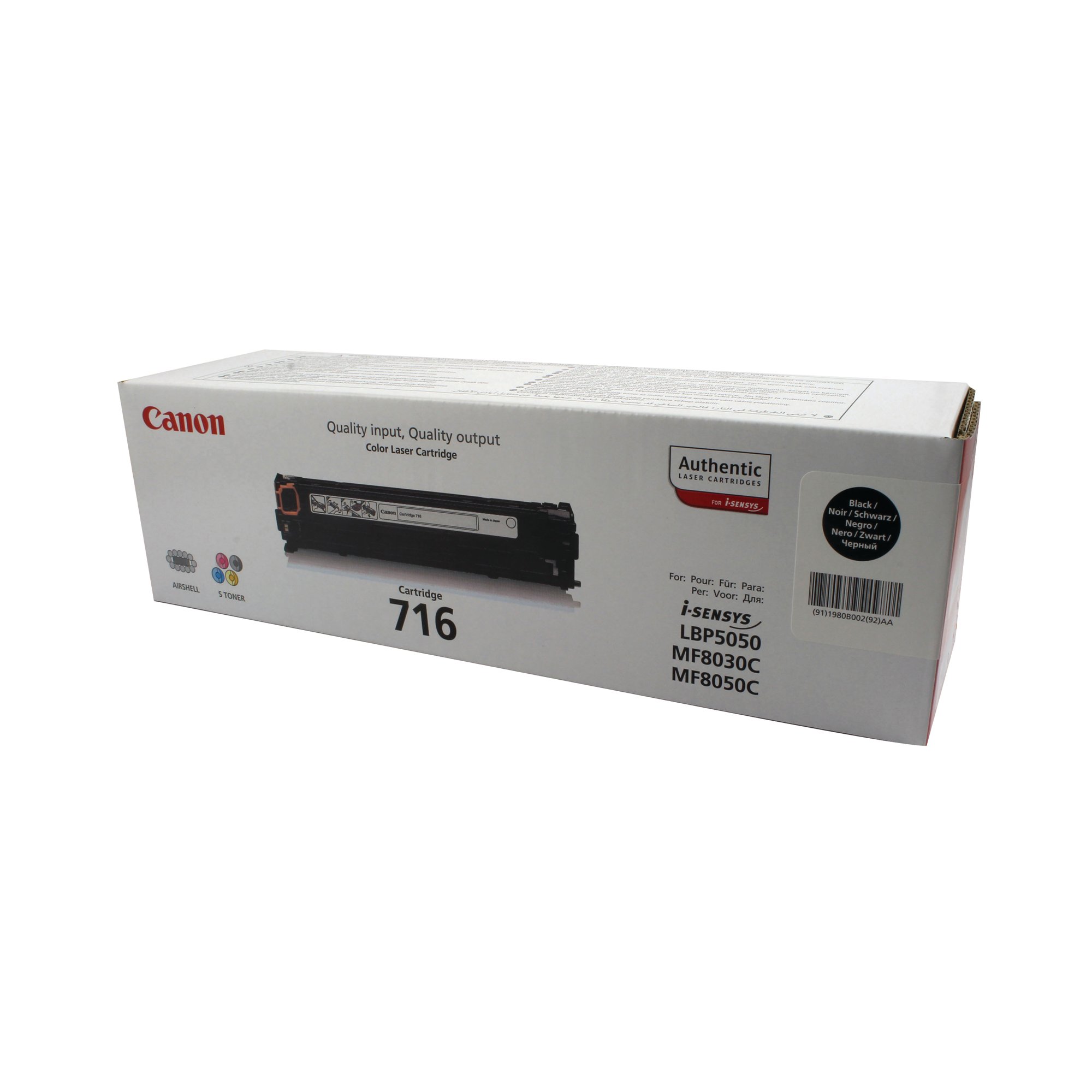 CANON 716BK TONER CARTRIDGE BLACK