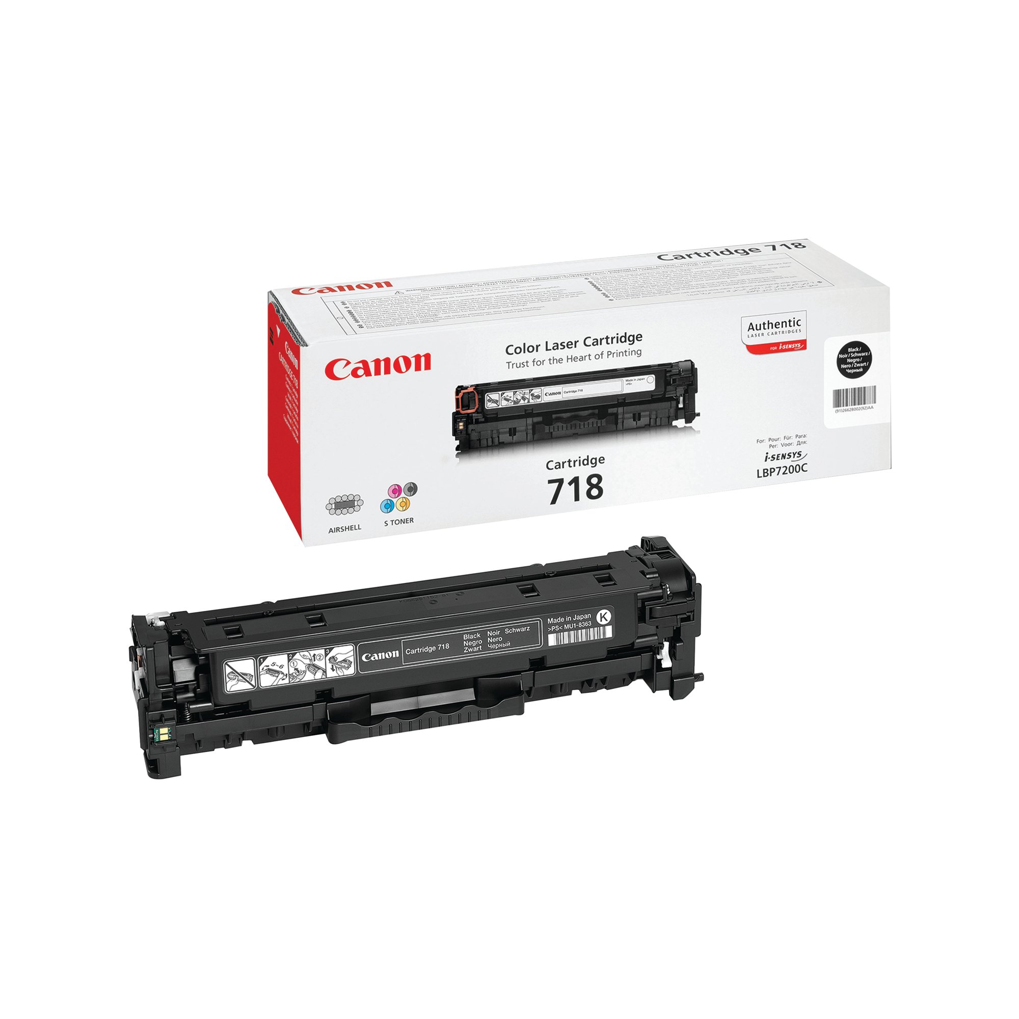 CANON 718BK TONER CARTRIDGE BLACK