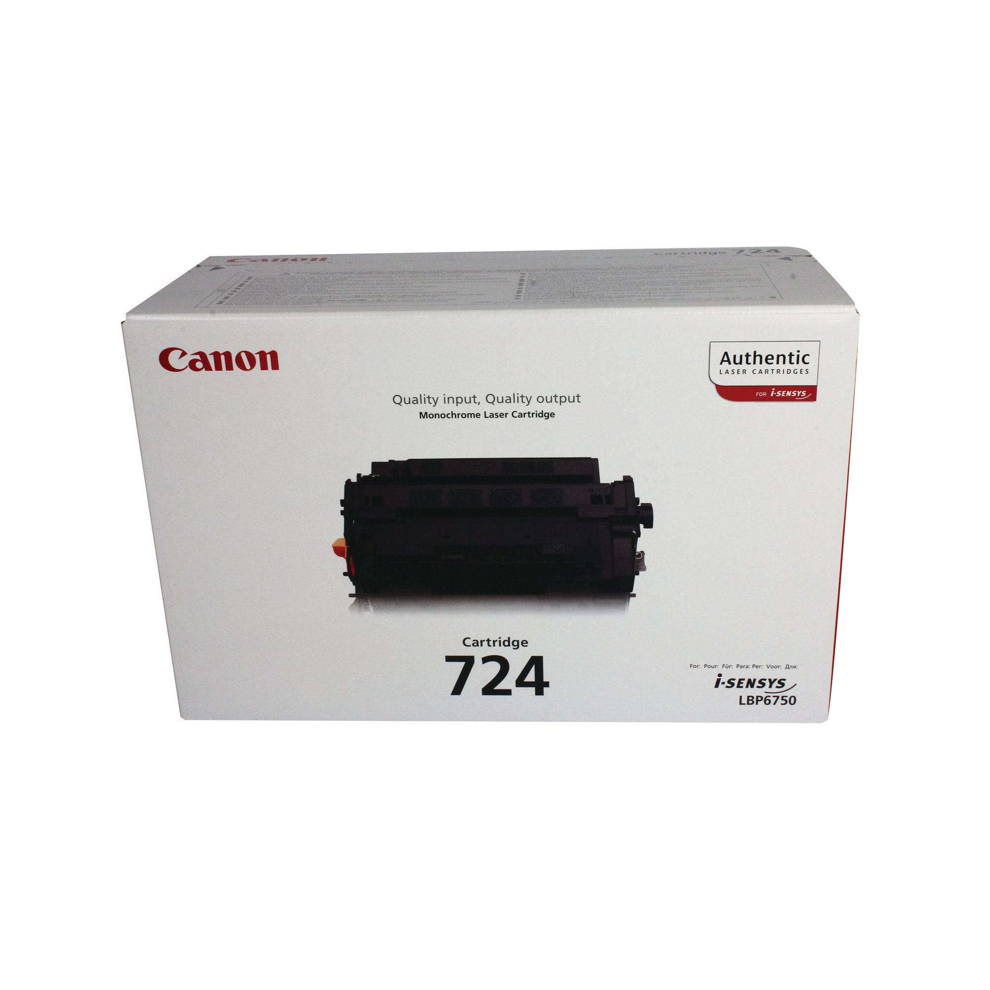 CANON 724 TONER CARTRIDGE BLACK