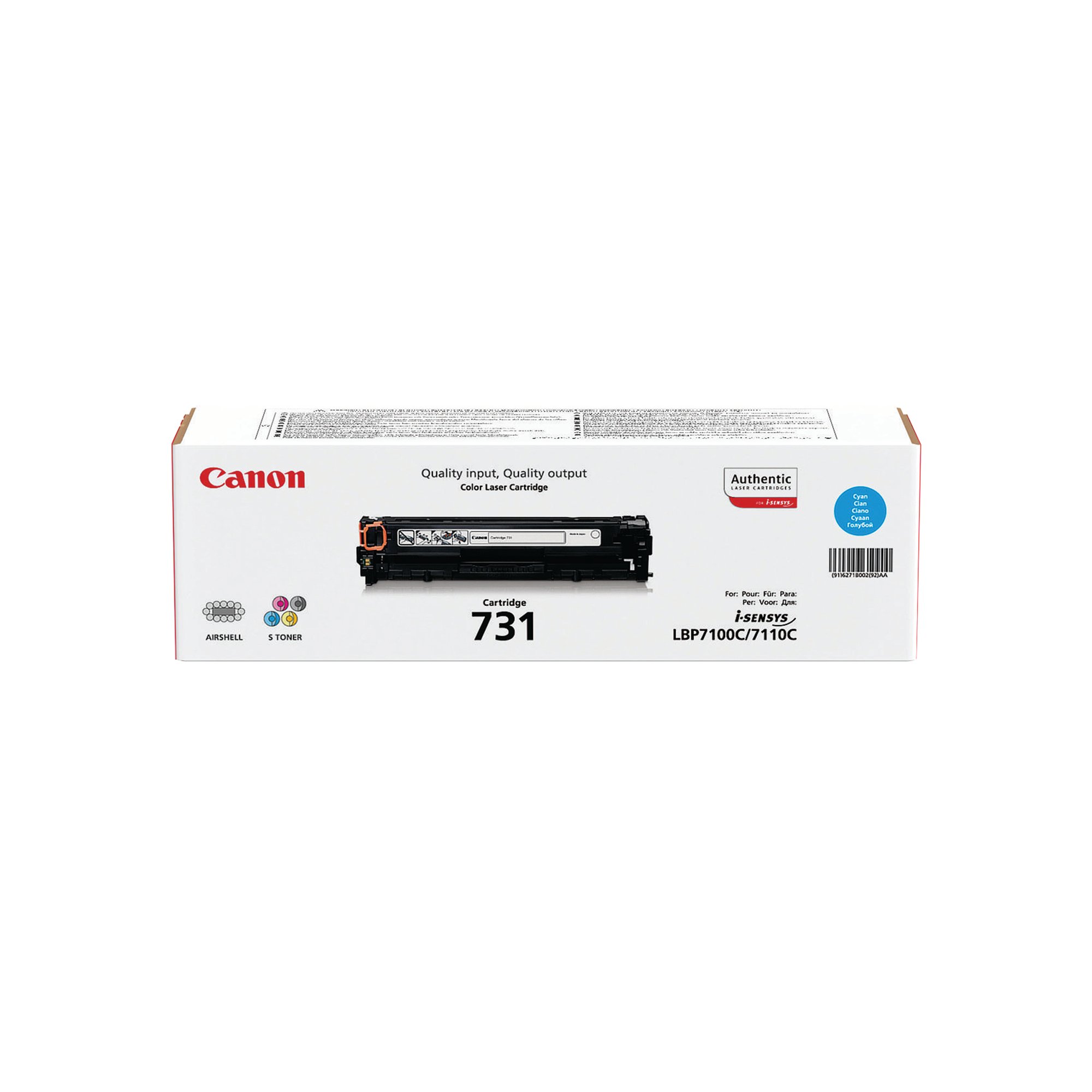 CANON 731C CYAN TONER CARTRIDGE