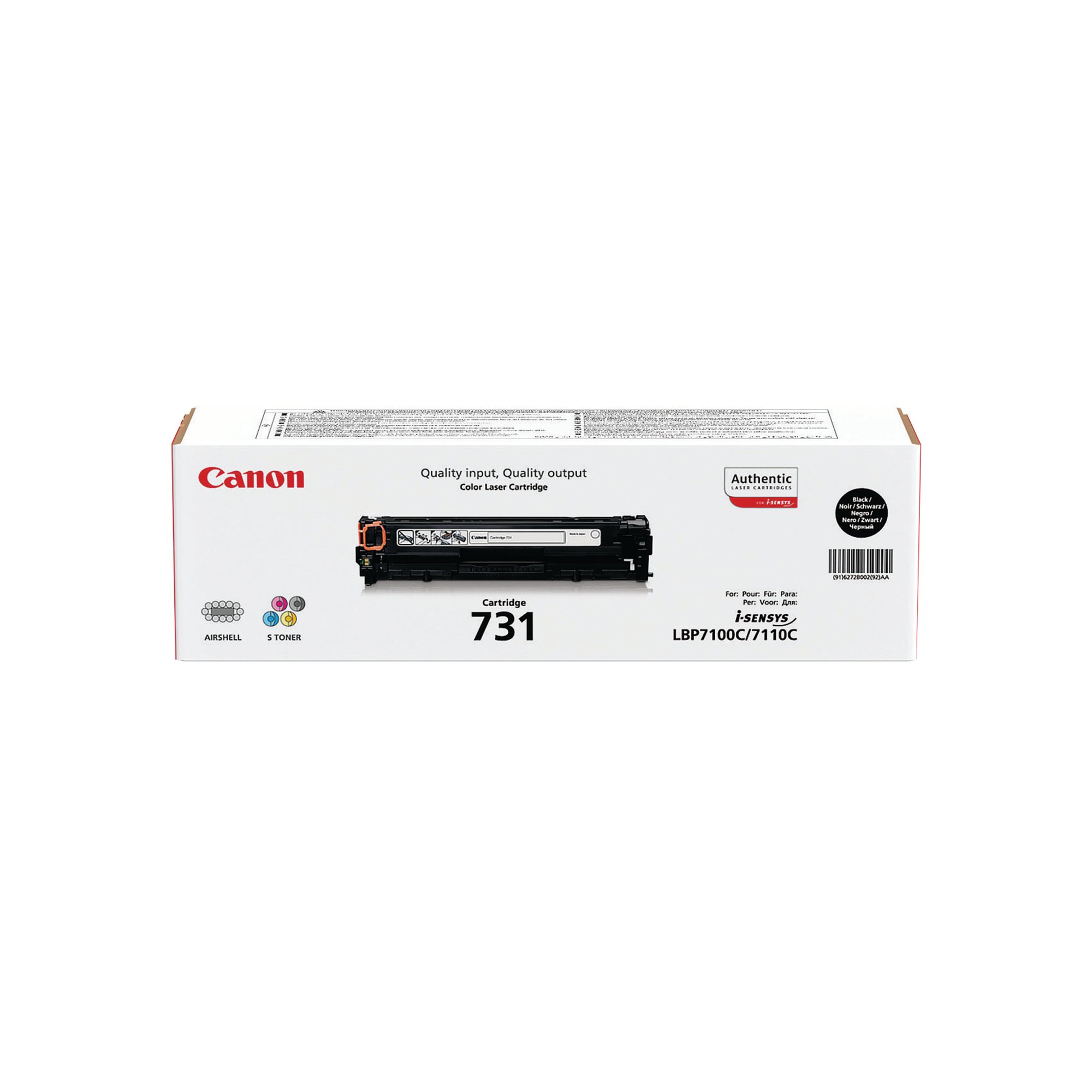 CANON 731BK TONER CARTRIDGE BLK