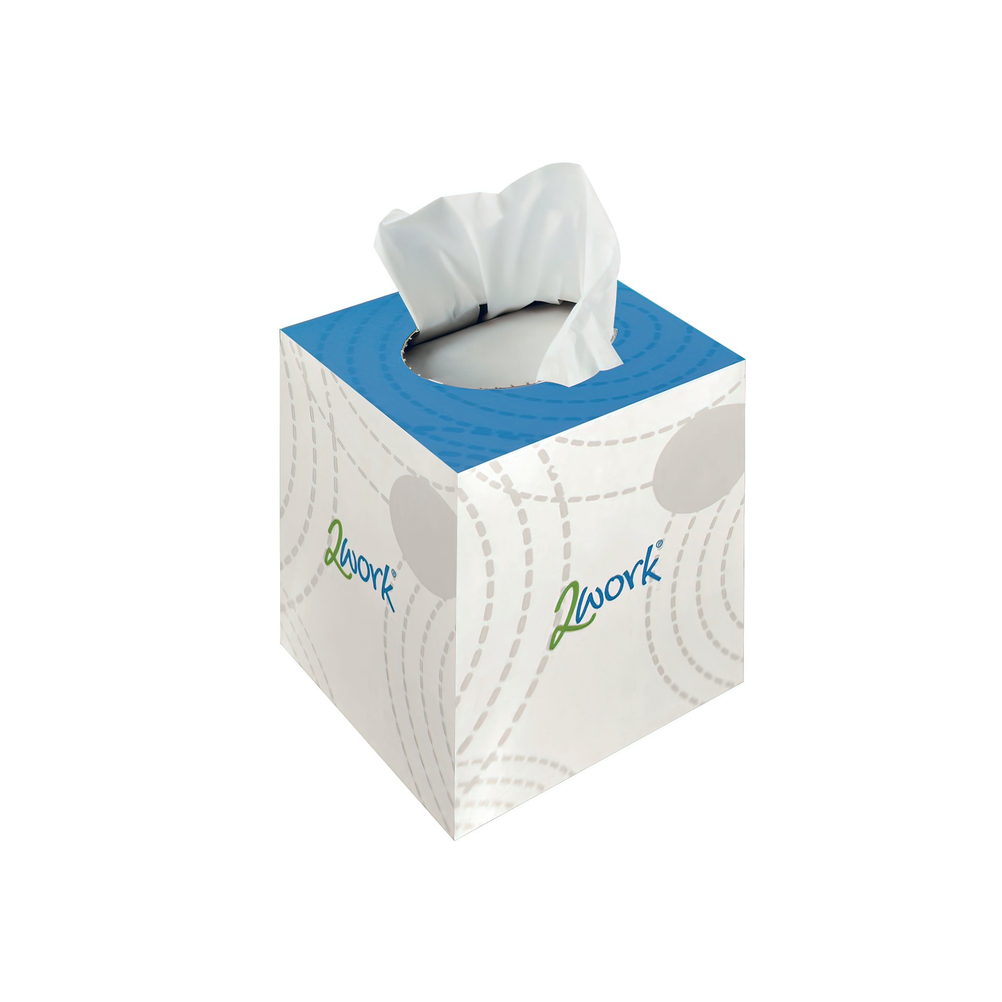 2WORK FACIAL TISSUES CUBE 70 SH PK24