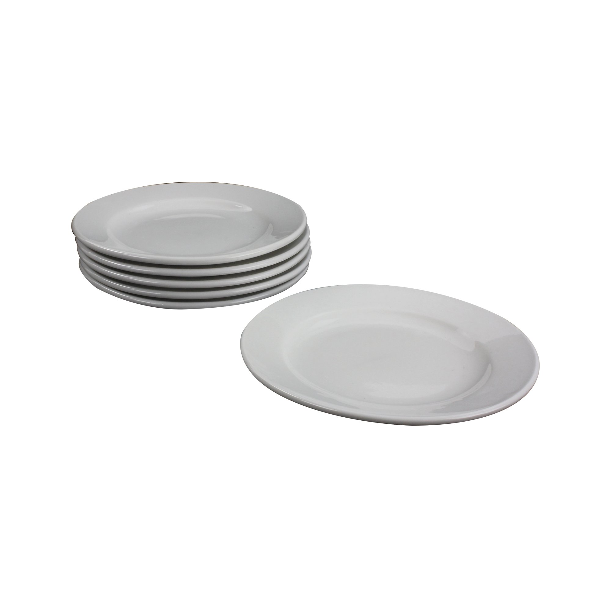 PORCELAIN PLATE 170MM WHT PK6 305093
