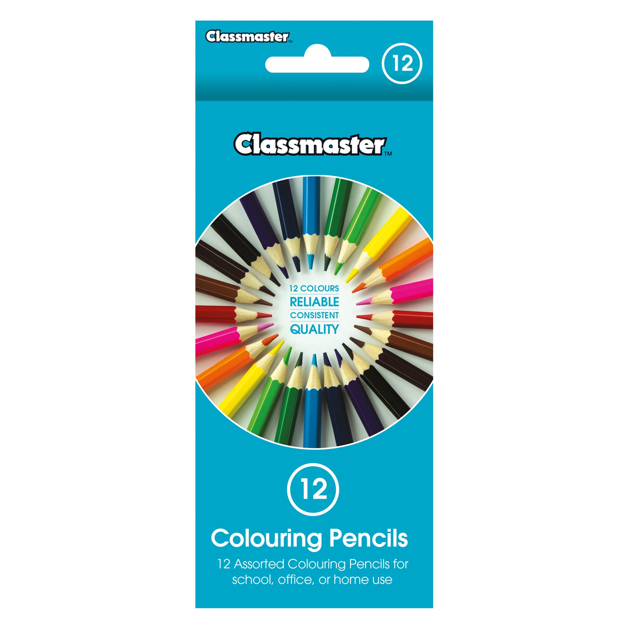 CLASSMSTR COLOURING PENCIL AST CPW12