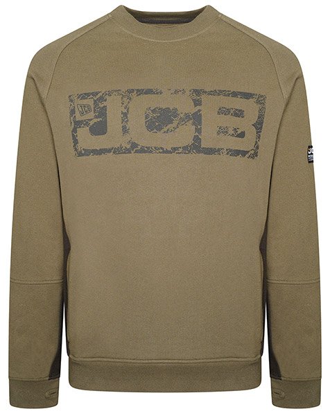 JCB TRADE CREW SWEATSHIRT OLIVE S