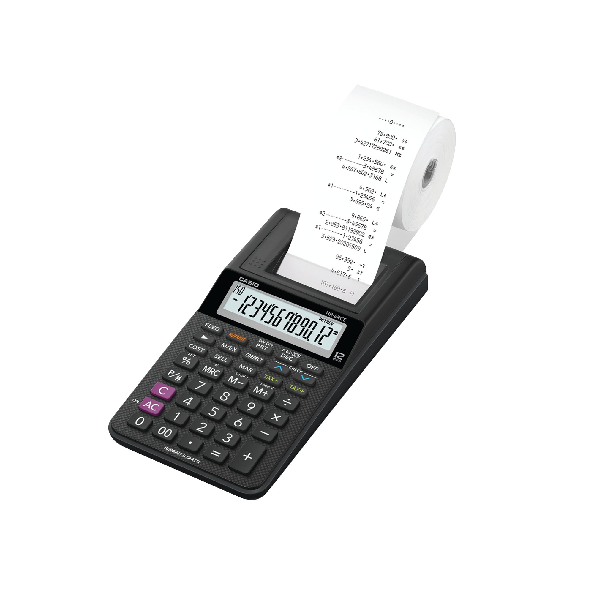 CASIO HR-8RCE PRINTING CALCULATOR