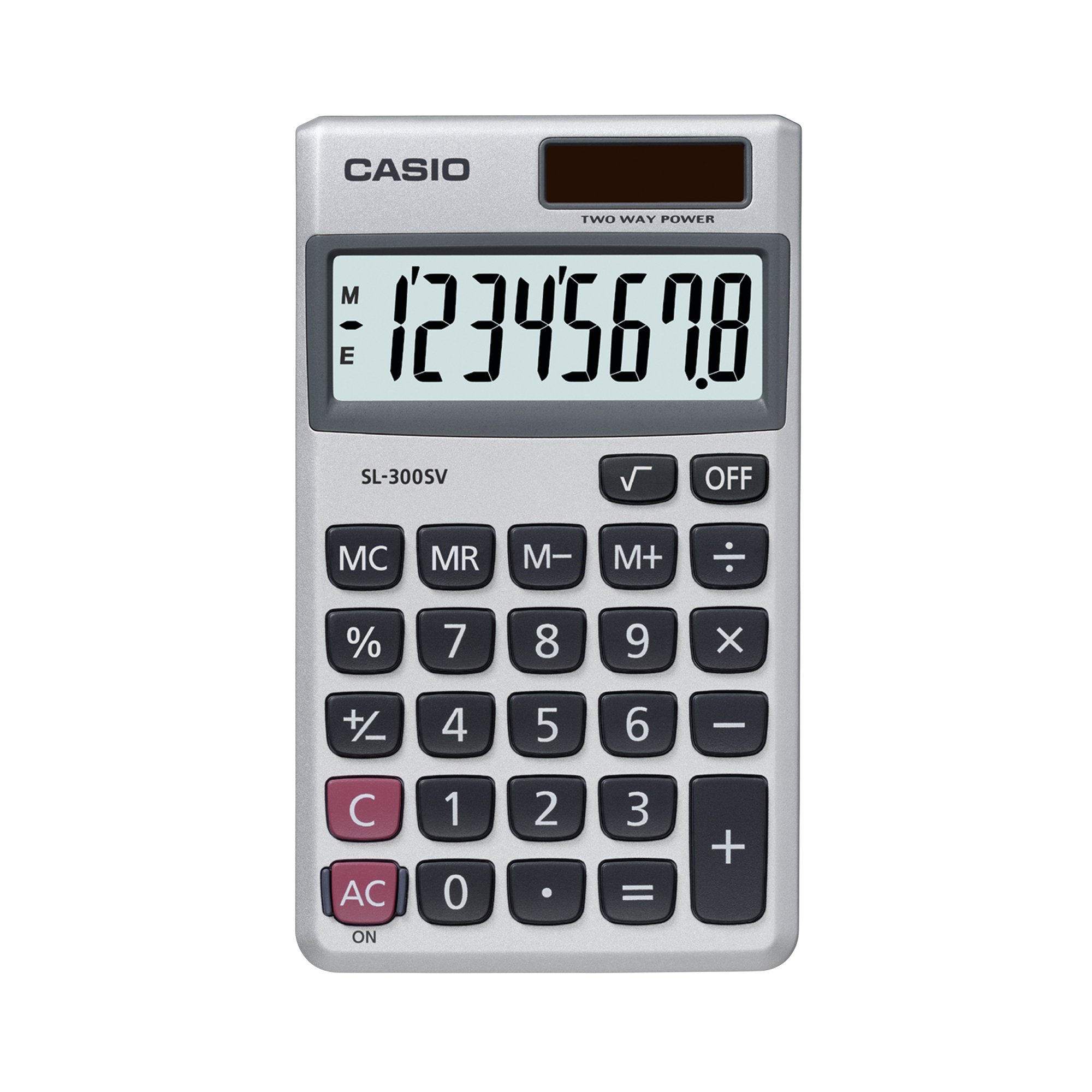CASIO 8-DIGIT POCKET CALC SL-300SV