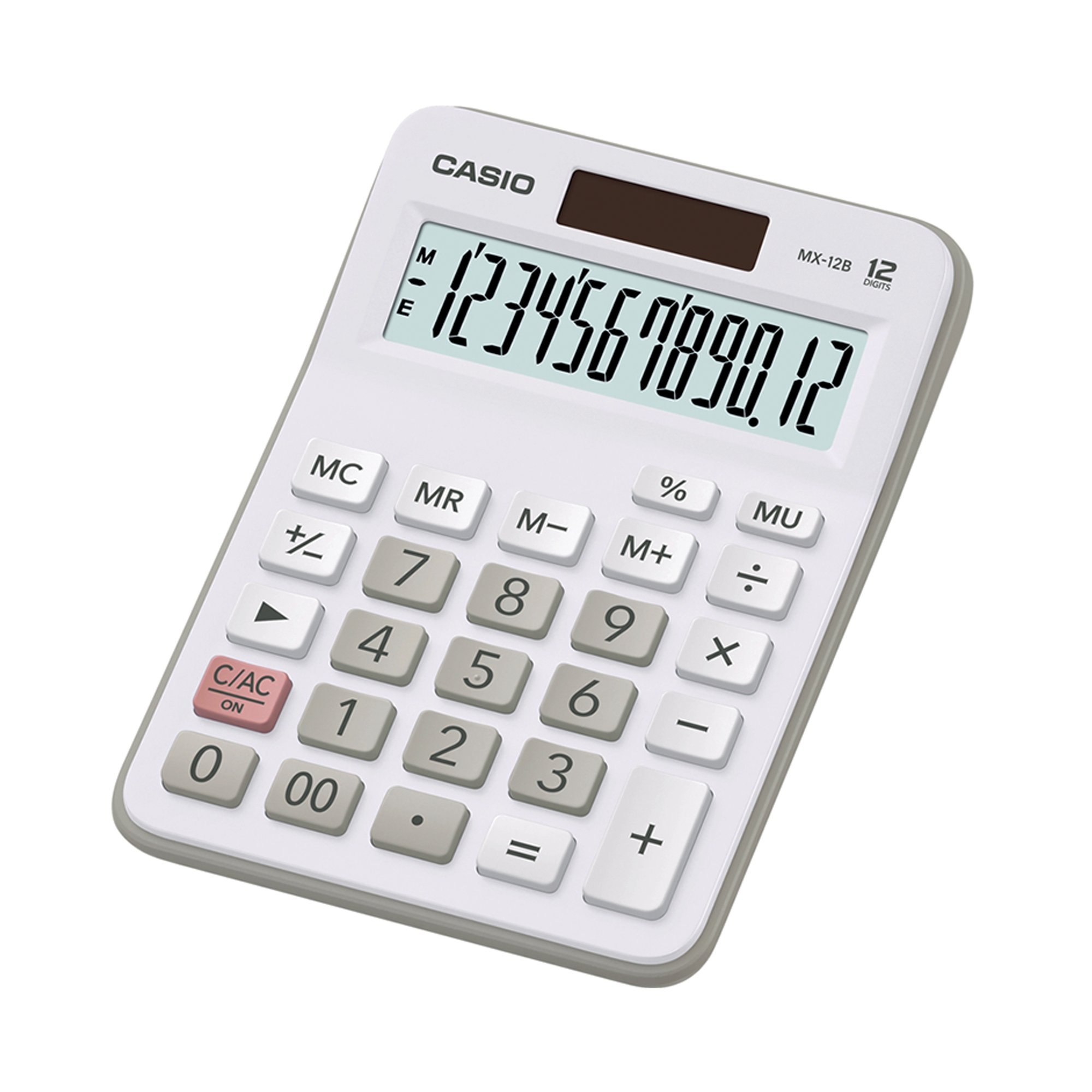 CASIO MX-12B 12 DIGIT BASIC CALC WHT