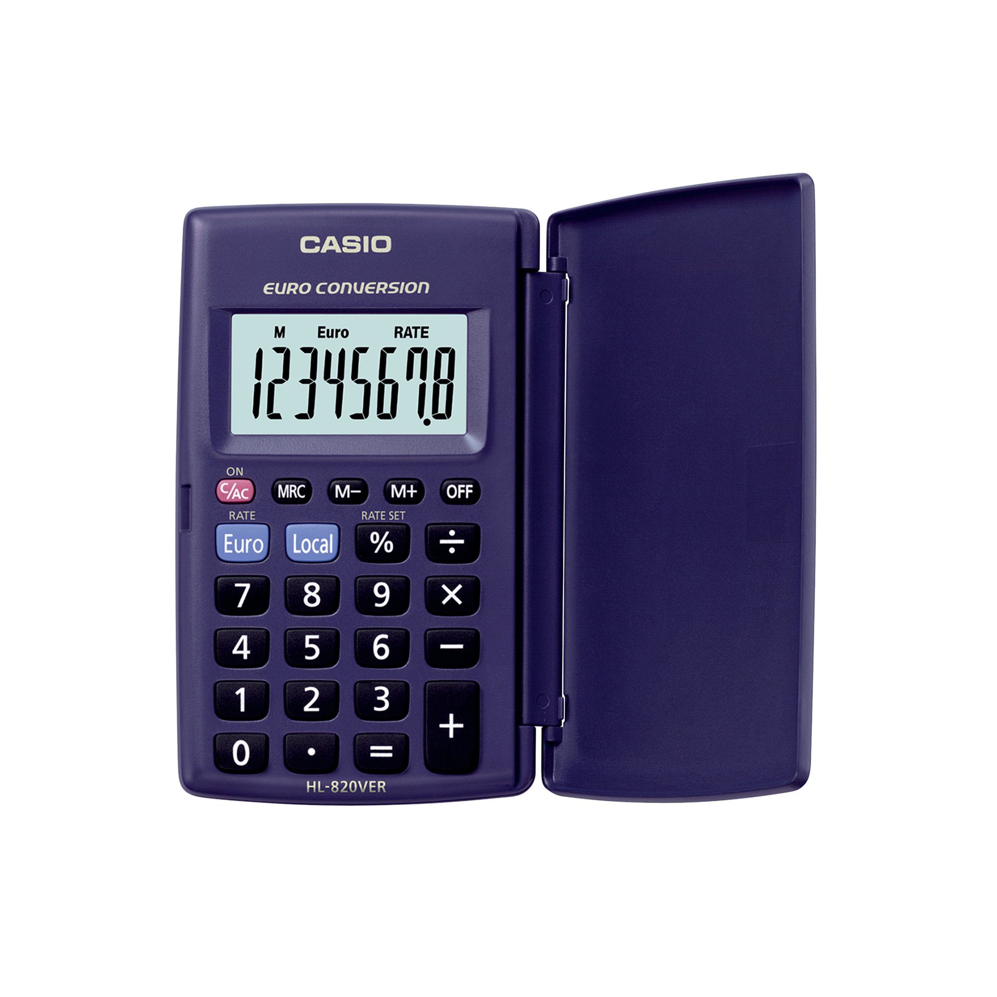 CASIO HL-820 8 DIGIT POCKET CALC BLK