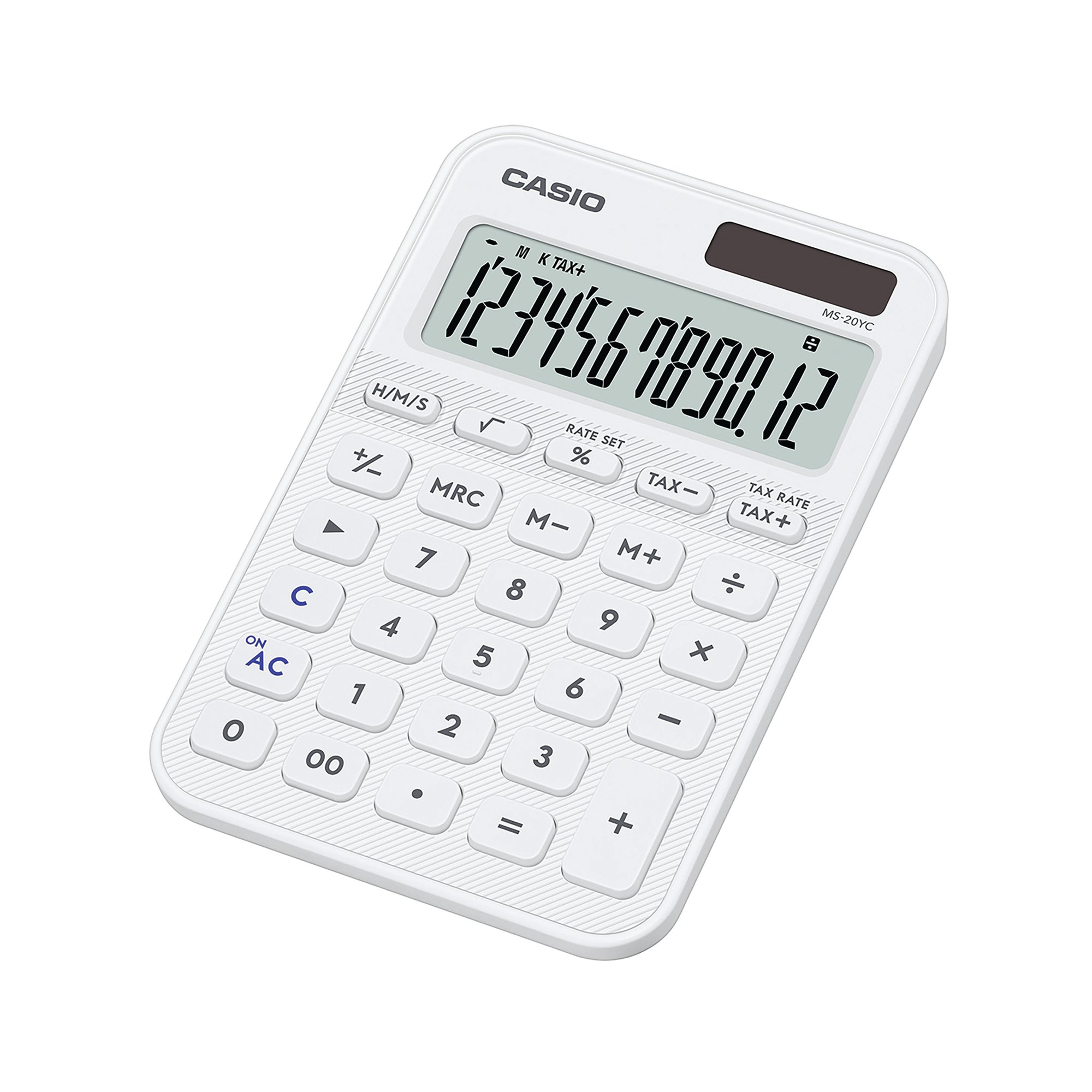 CASIO MS-20YC MINI DESK CALC WHITE