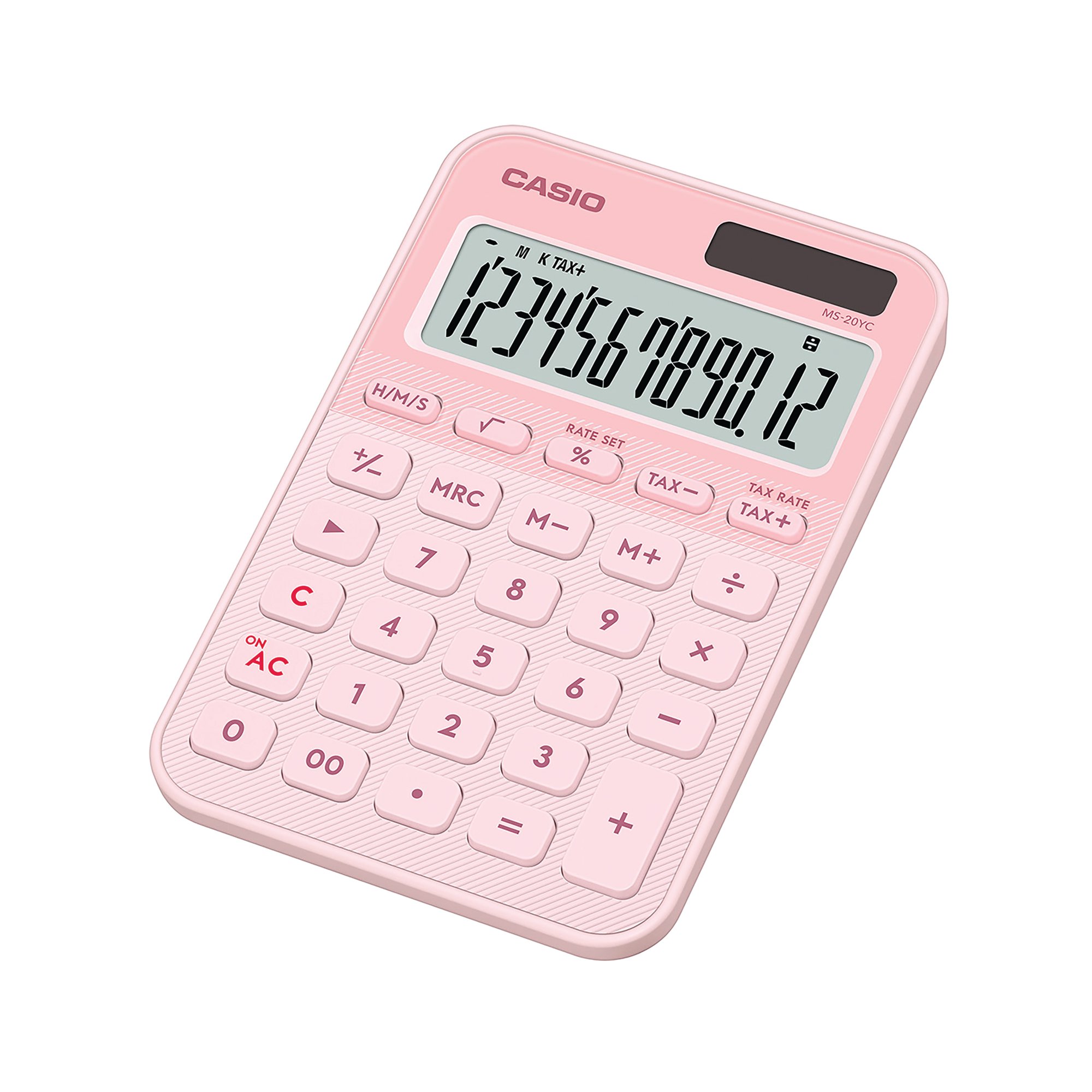 CASIO MS-20YC MINI DESK CALC LT PINK