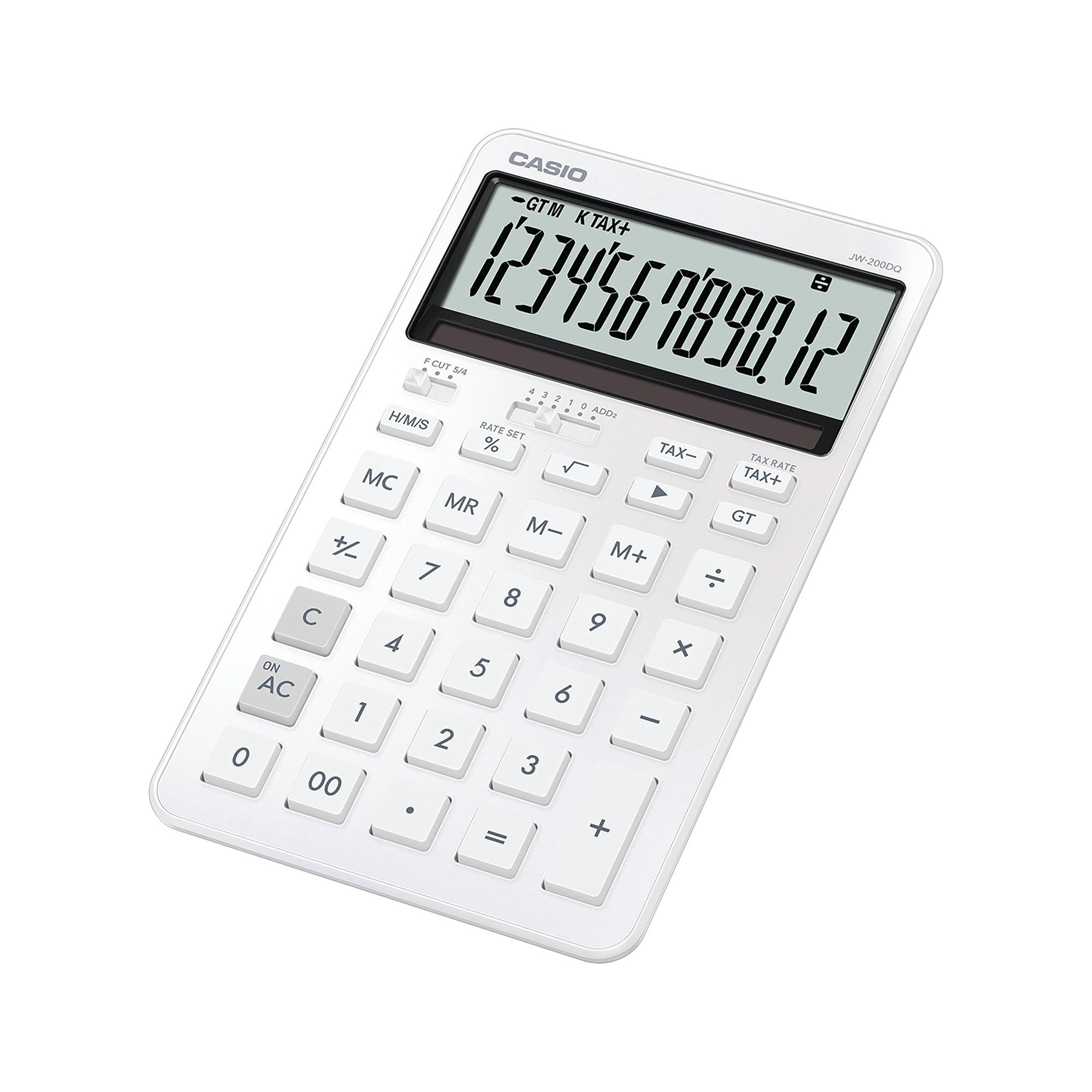 CASIO JW-200DQ MED DESK CALC WHITE
