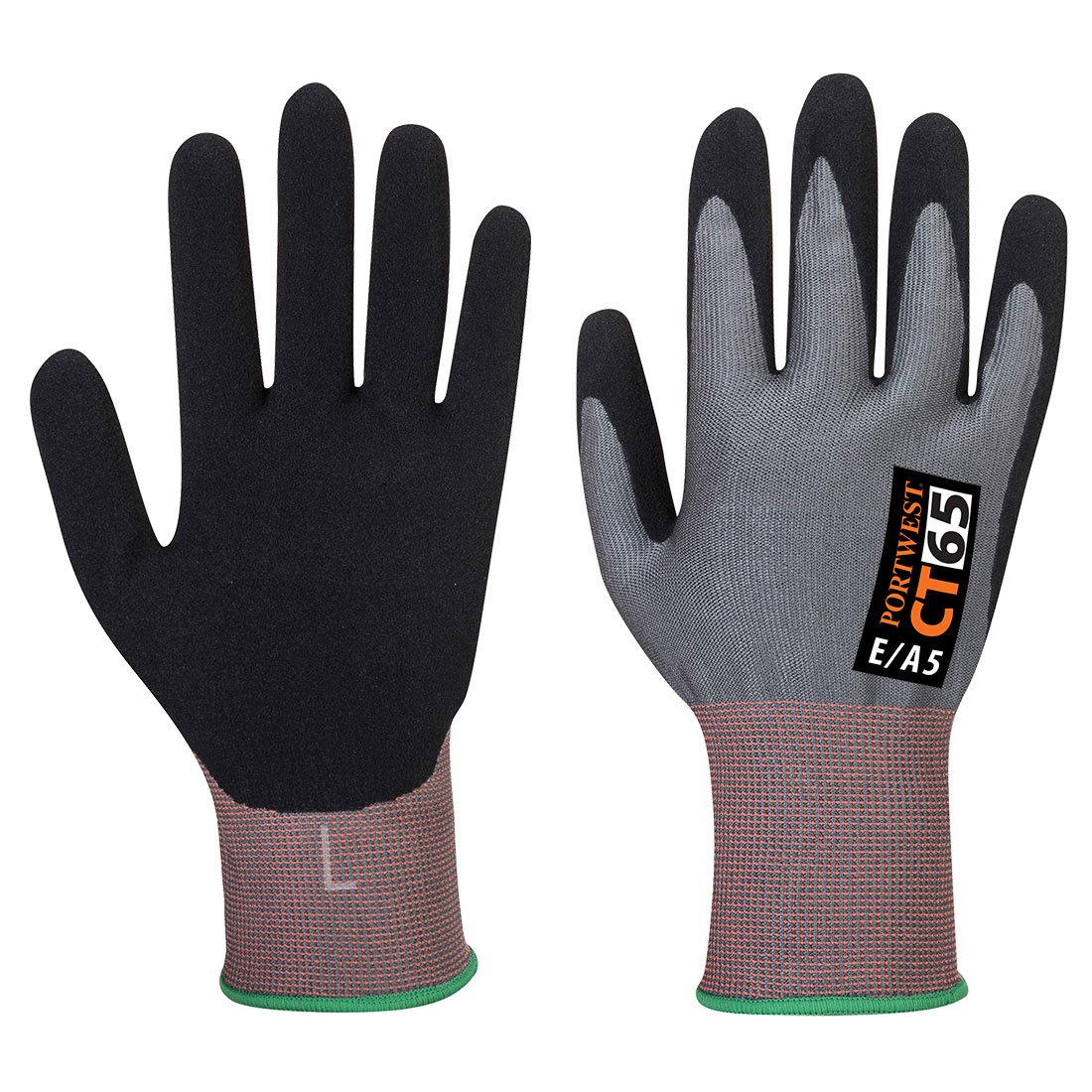 CT CUT E15 NIT GLV GRY/BLK XL PK12