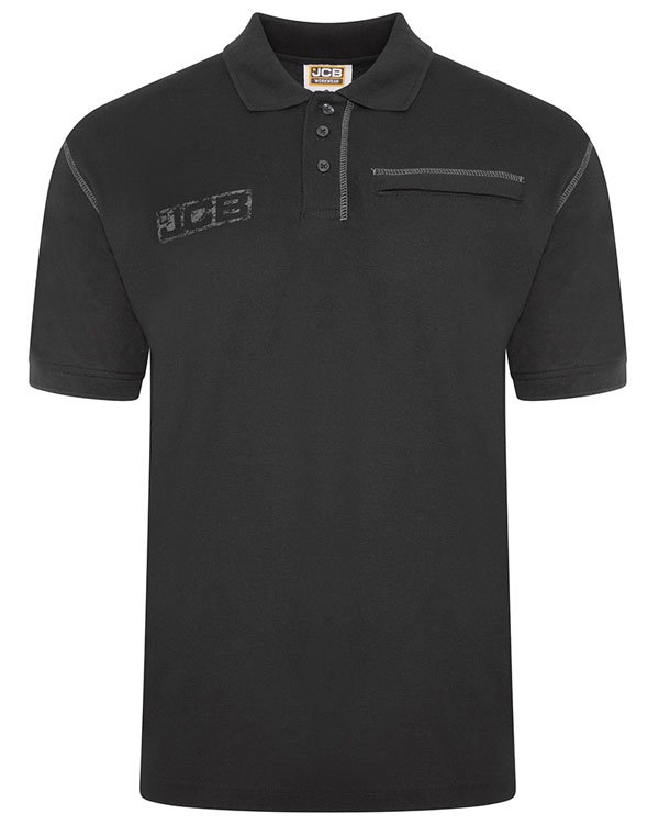 JCB TRADE WORK POLO BLACK M