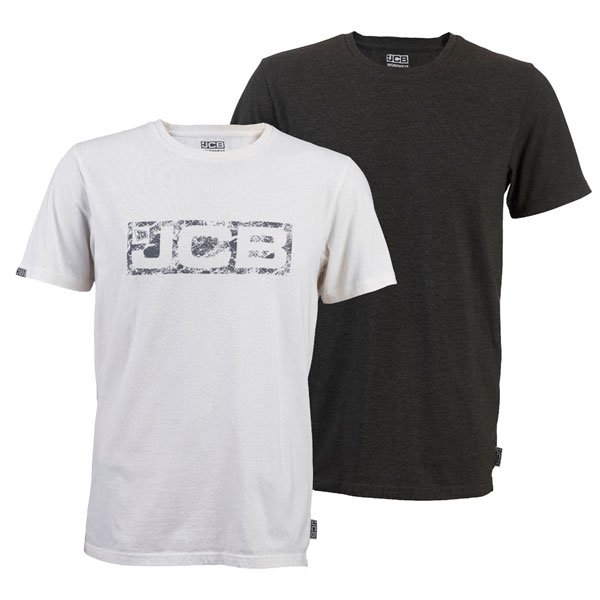 JCB ESSENTIAL TWIN PACK WHITE/GREY M
