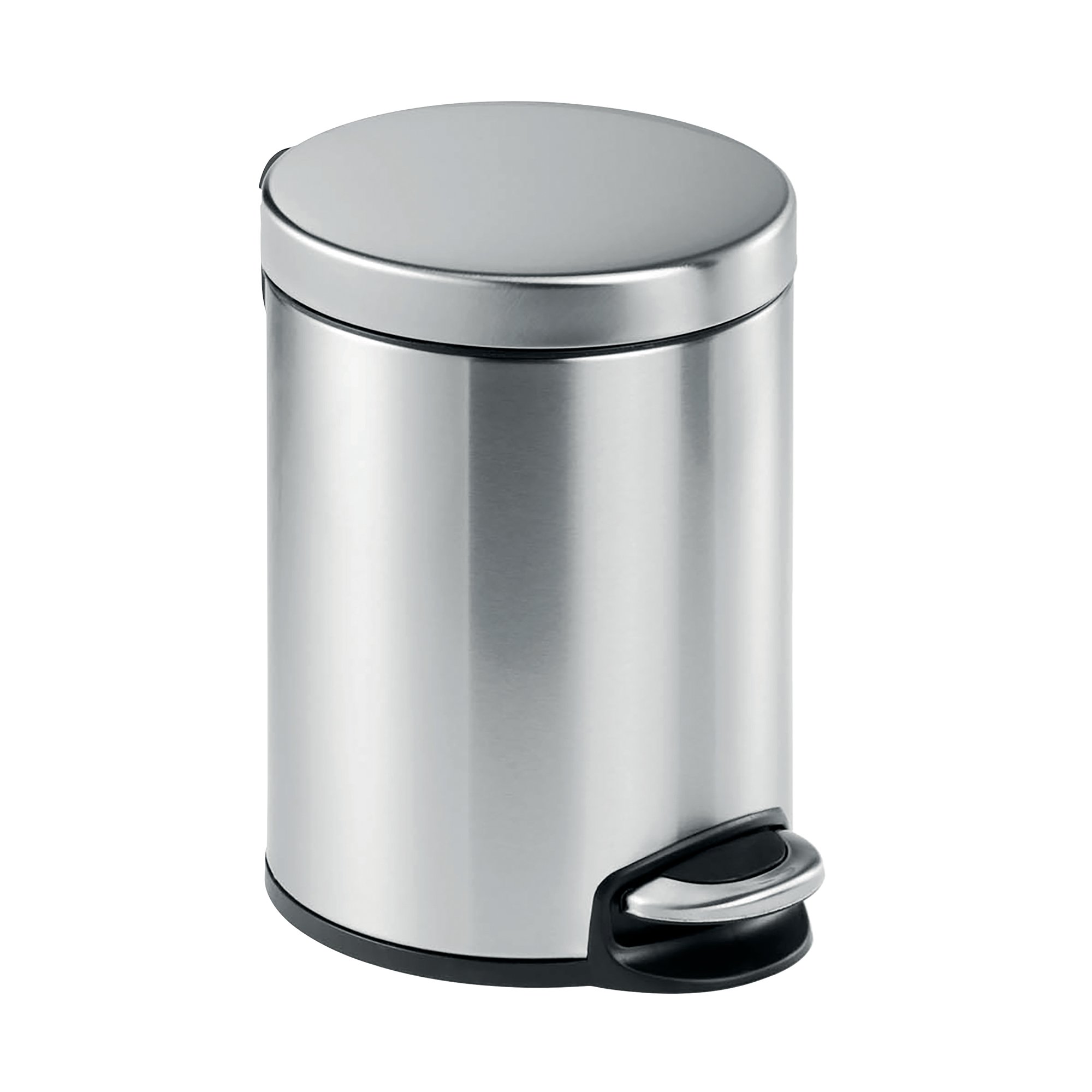 DURABLE SSTEEL PEDAL BIN ROUND 5L