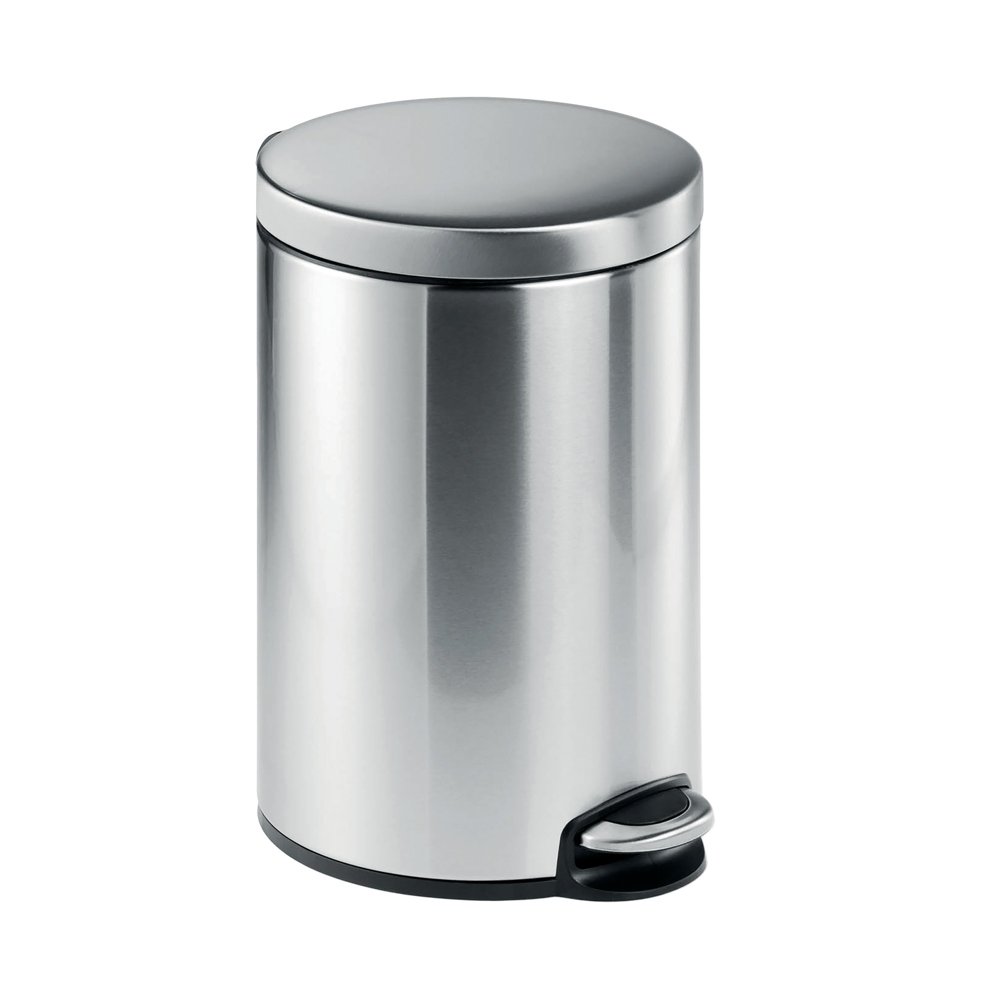 DURABLE SSTEEL PEDAL BIN ROUND 12L