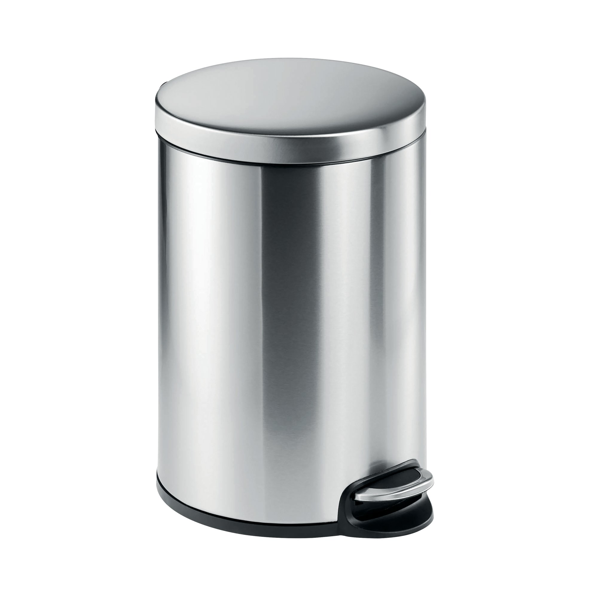 DURABLE SSTEEL PEDAL BIN ROUND 20L