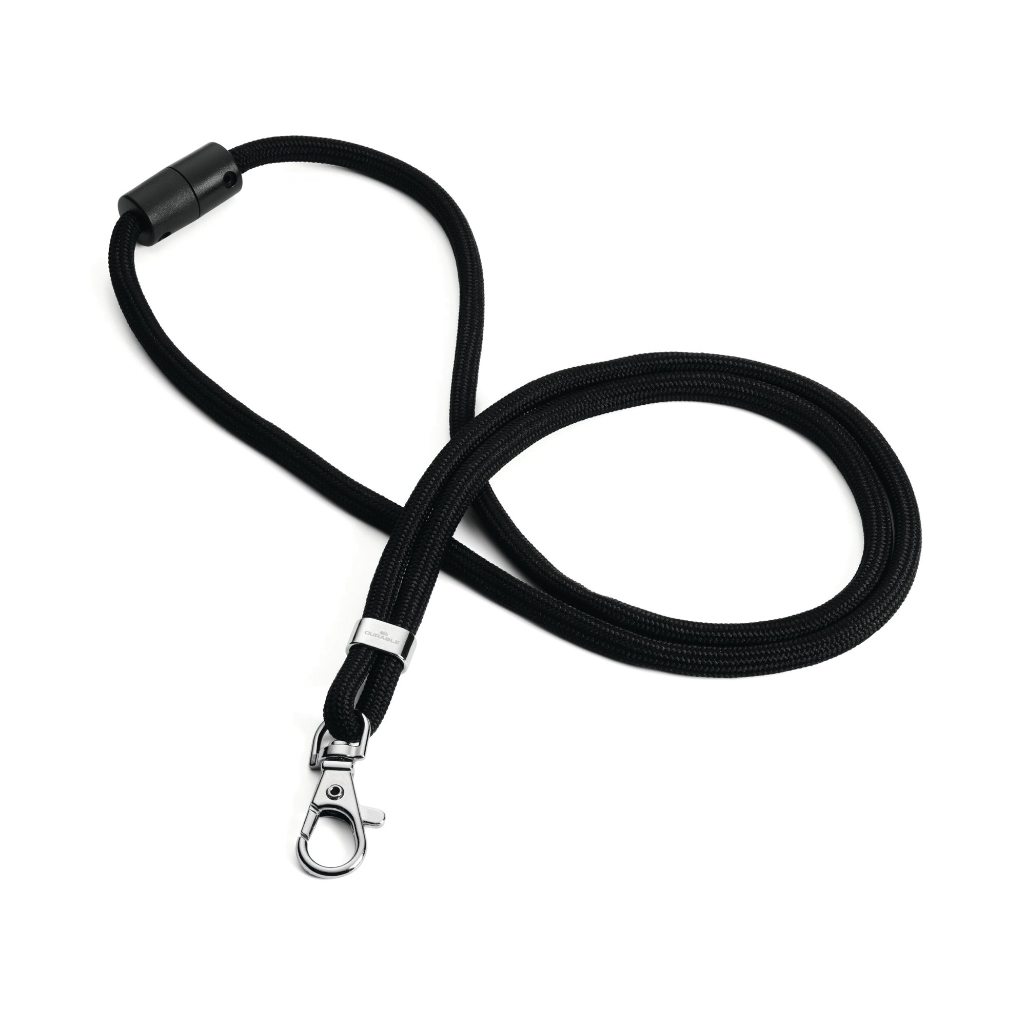 DURABLE FABRIC LANYARD BLACK PK10