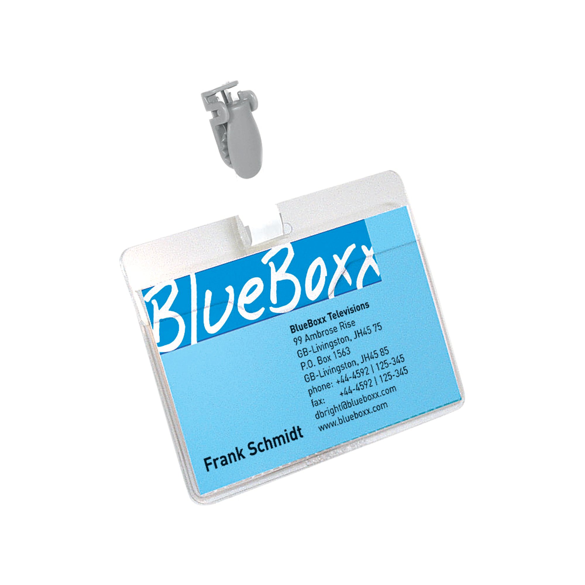 DURABLE VISI BADGE CLIP STRAP PK25