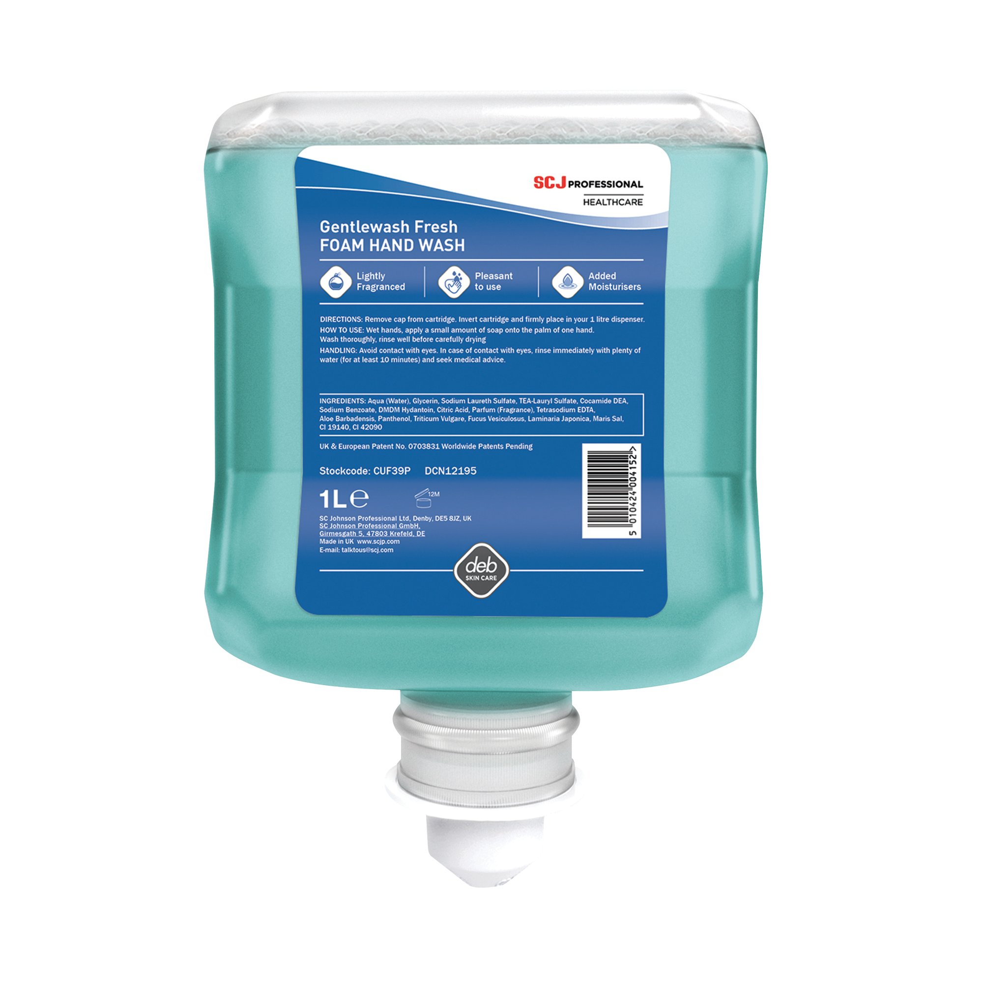 DEB CUTAN FOAMING SOAP 1L CART