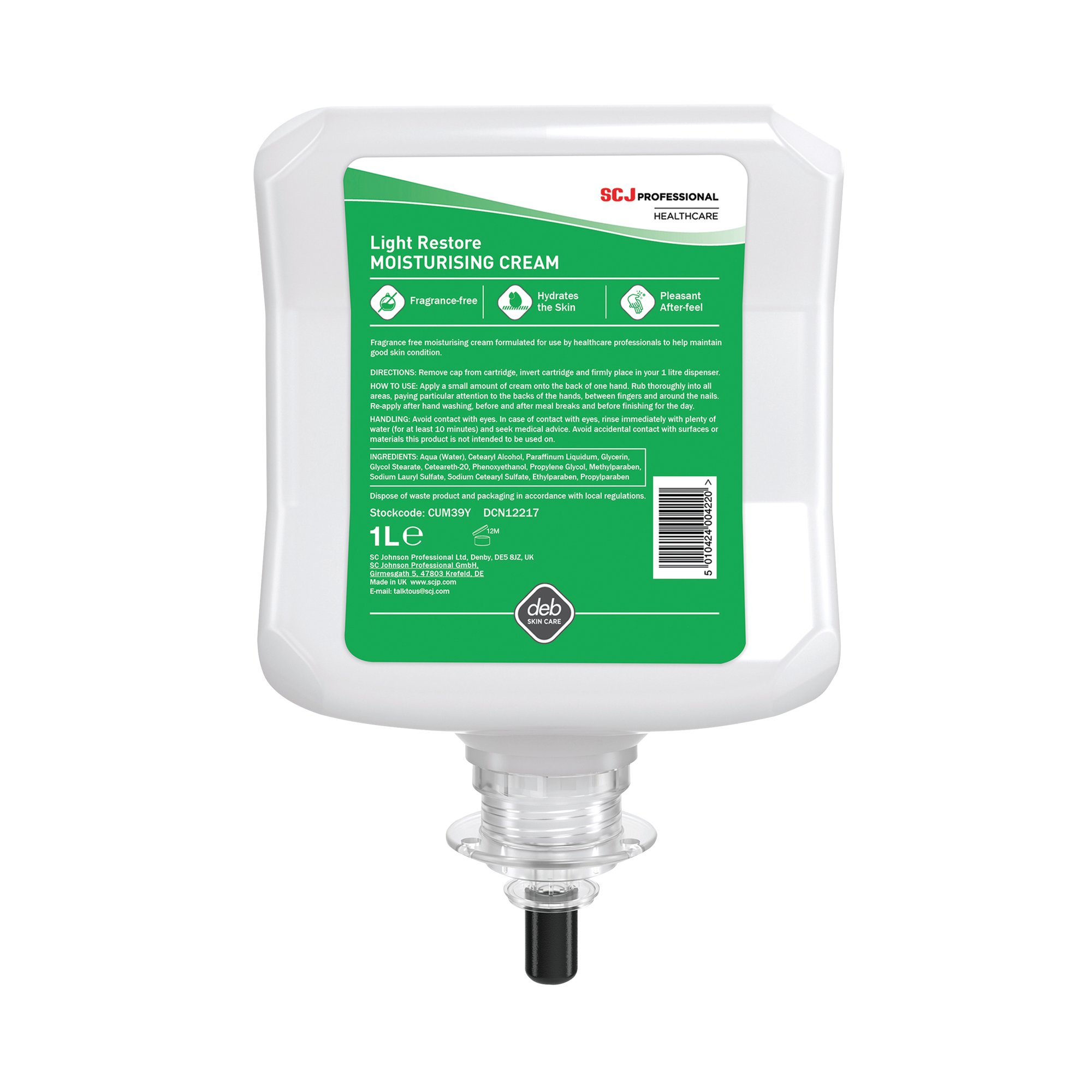 DEB CUTAN MOISTURISING CREAM 1L