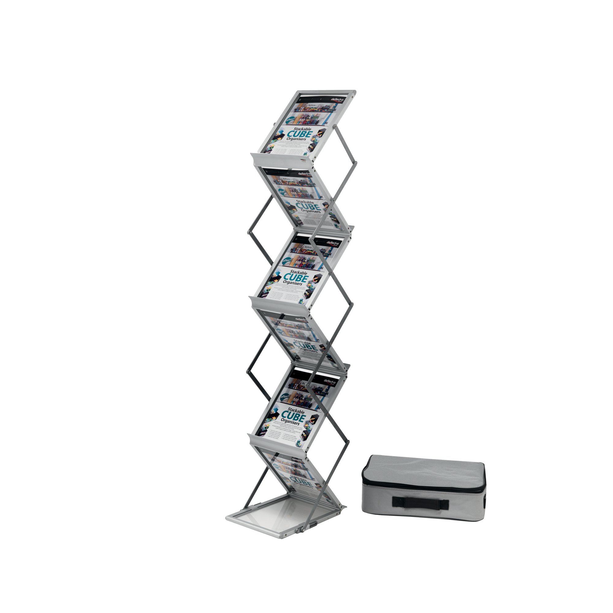 DEFLECTO 6 SHELF FOLDING FLOOR STAND