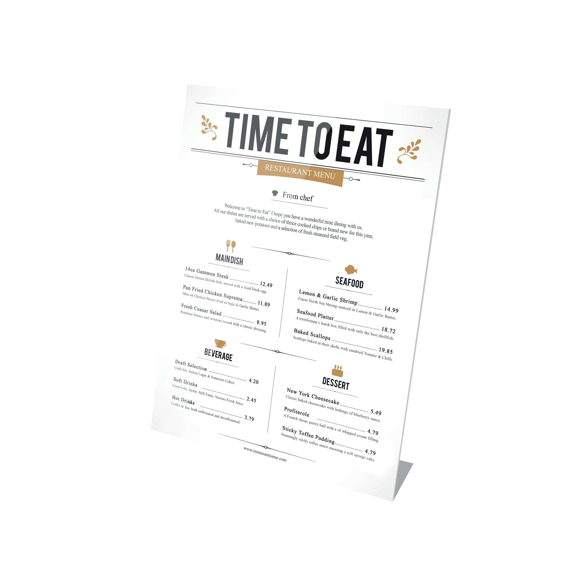 ANNOUNCE SLANTED SIGN HOLDER A4