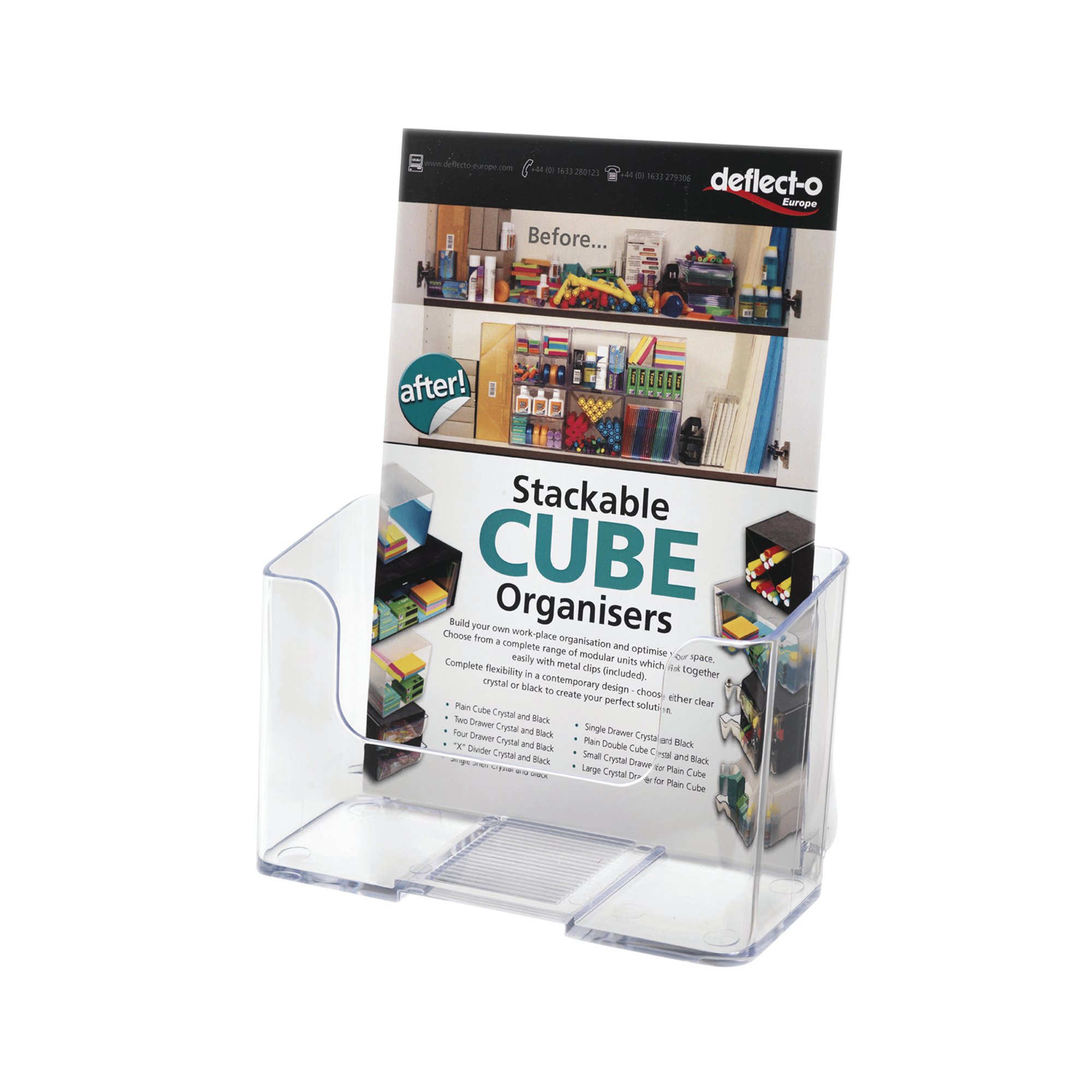 DEFLECTO A5 CLEAR LITERATURE HOLDER