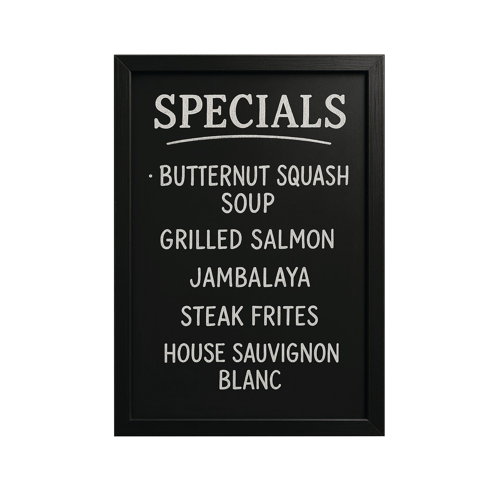 WALL MOUNT CHALKBOARD 400X600MM BLK