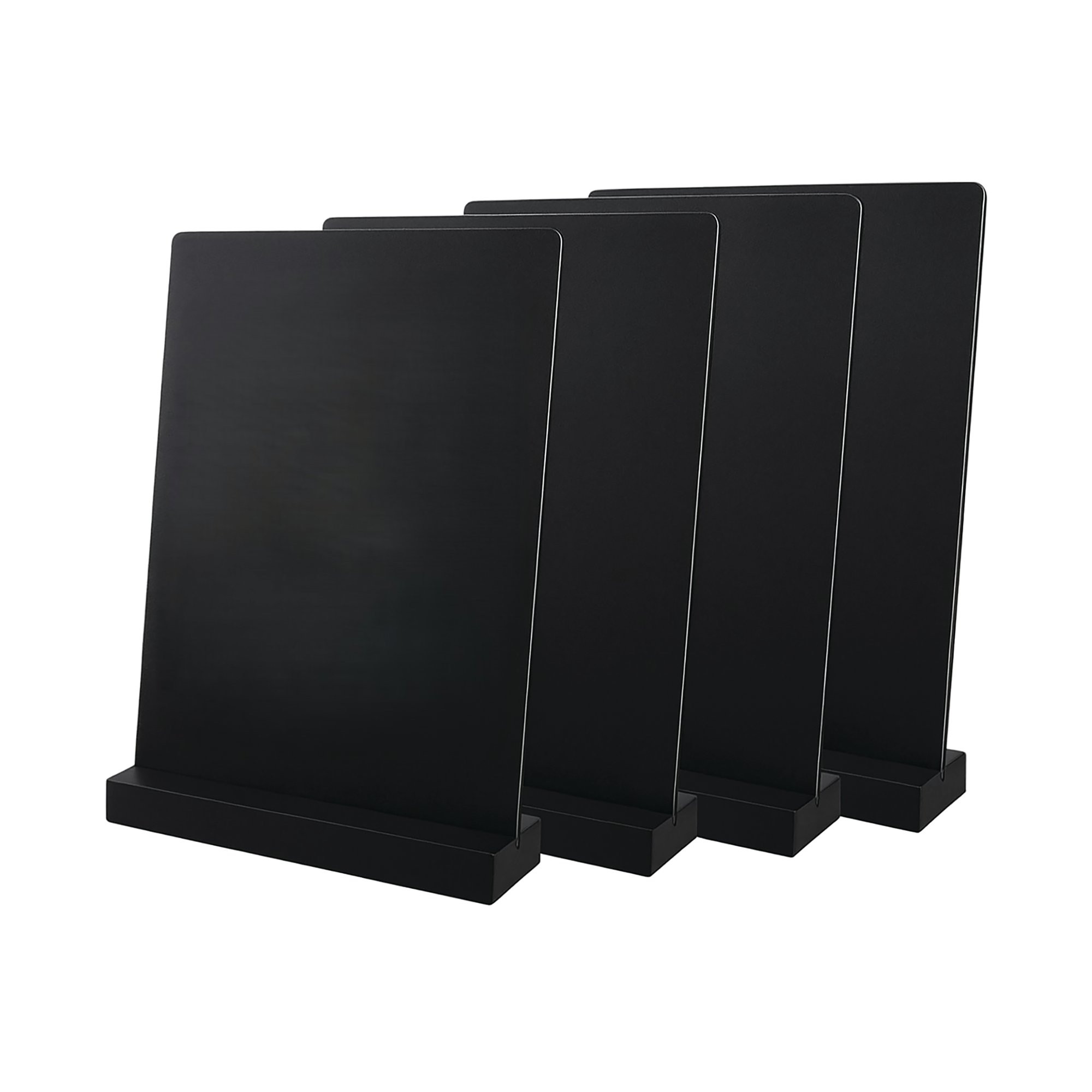 A4 COUNTERTOP CHALKBOARD BLK PK4
