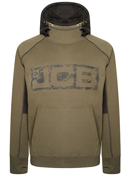 JCB HORTON HOODIE OLIVE/BLACK M