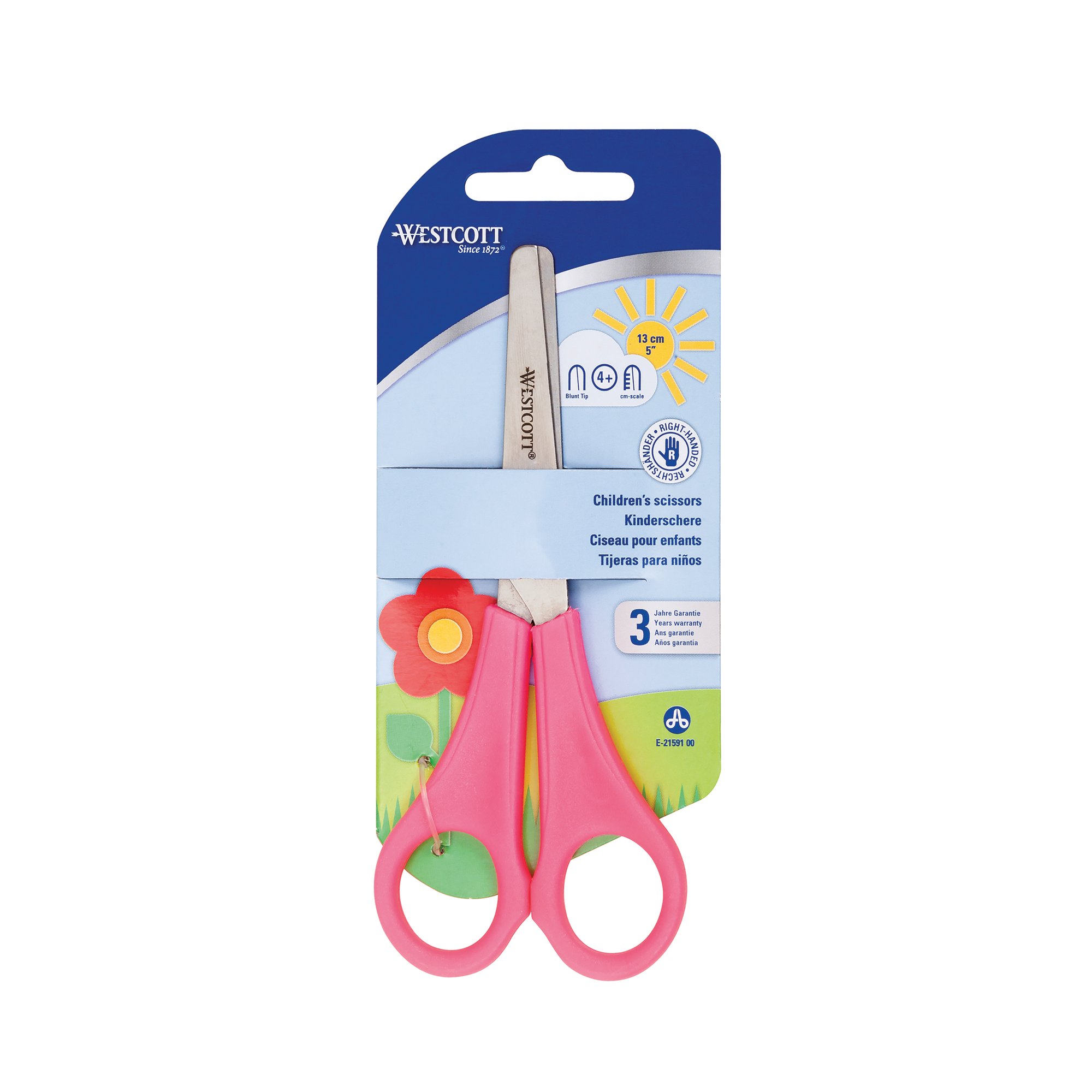 WESTCOTT KIDS SCISSOR 13CM PINK PK12
