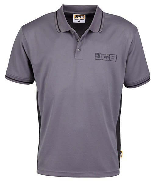 JCB TRADE POLO GREY/BLACK M