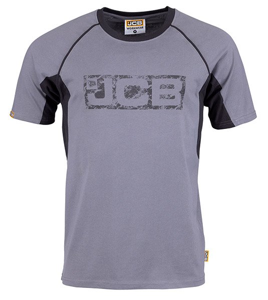 JCB TRADE T-SHIRT GREY/BLACK XL