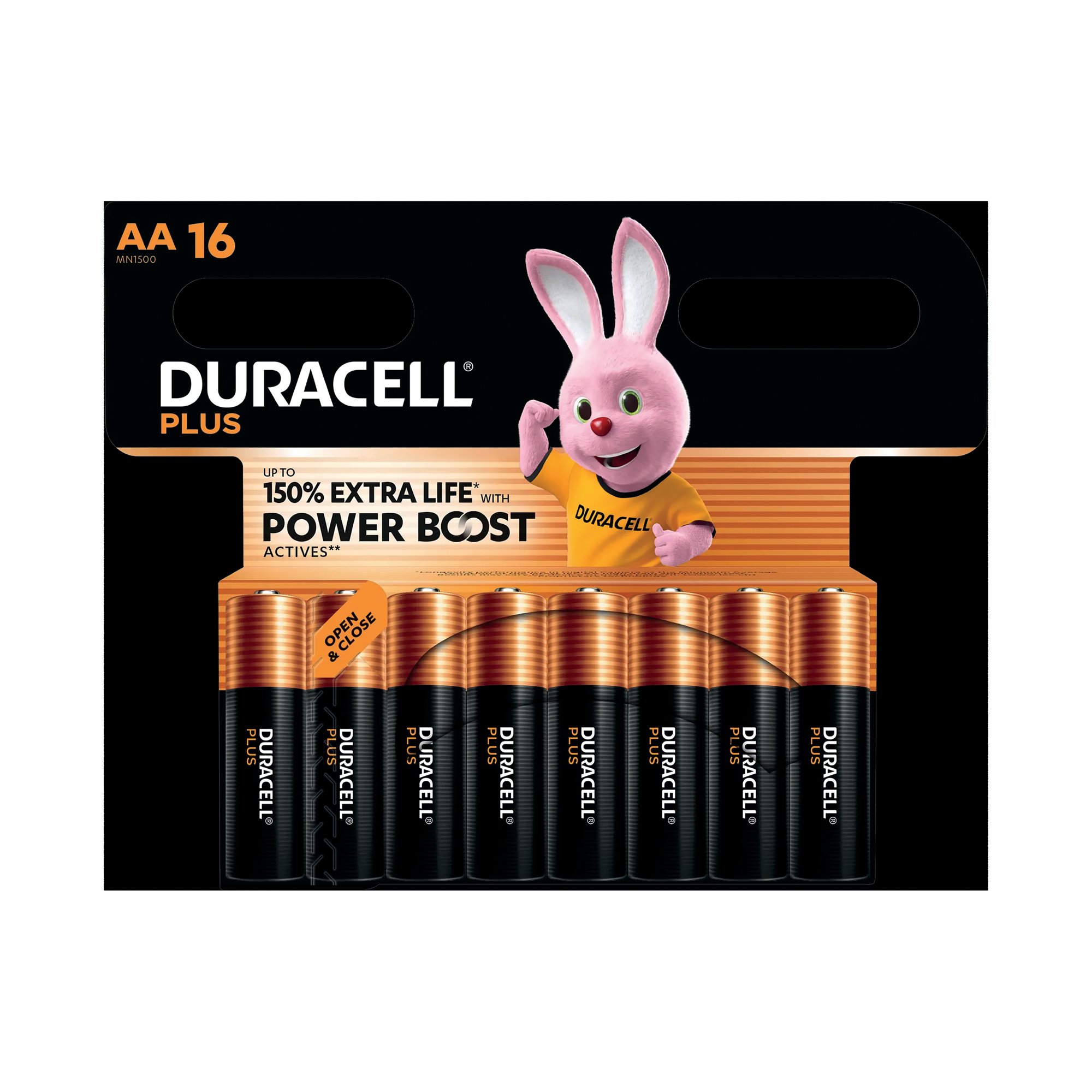 DURACELL PLUS AA BATTERY ALK PK16